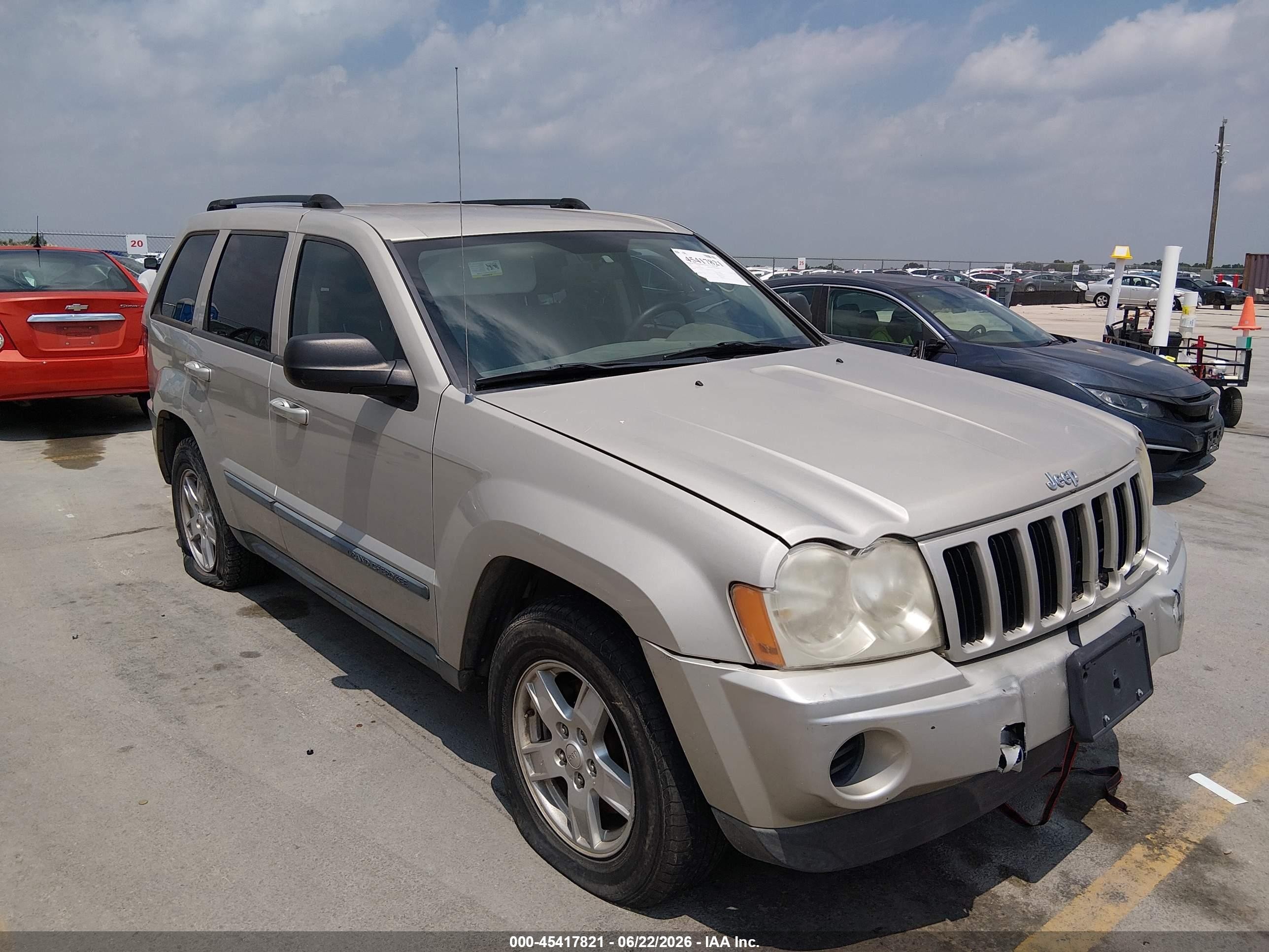 2007 Jeep Grand Cherokee Laredo Tan vin: 1J8GS48K97C507048