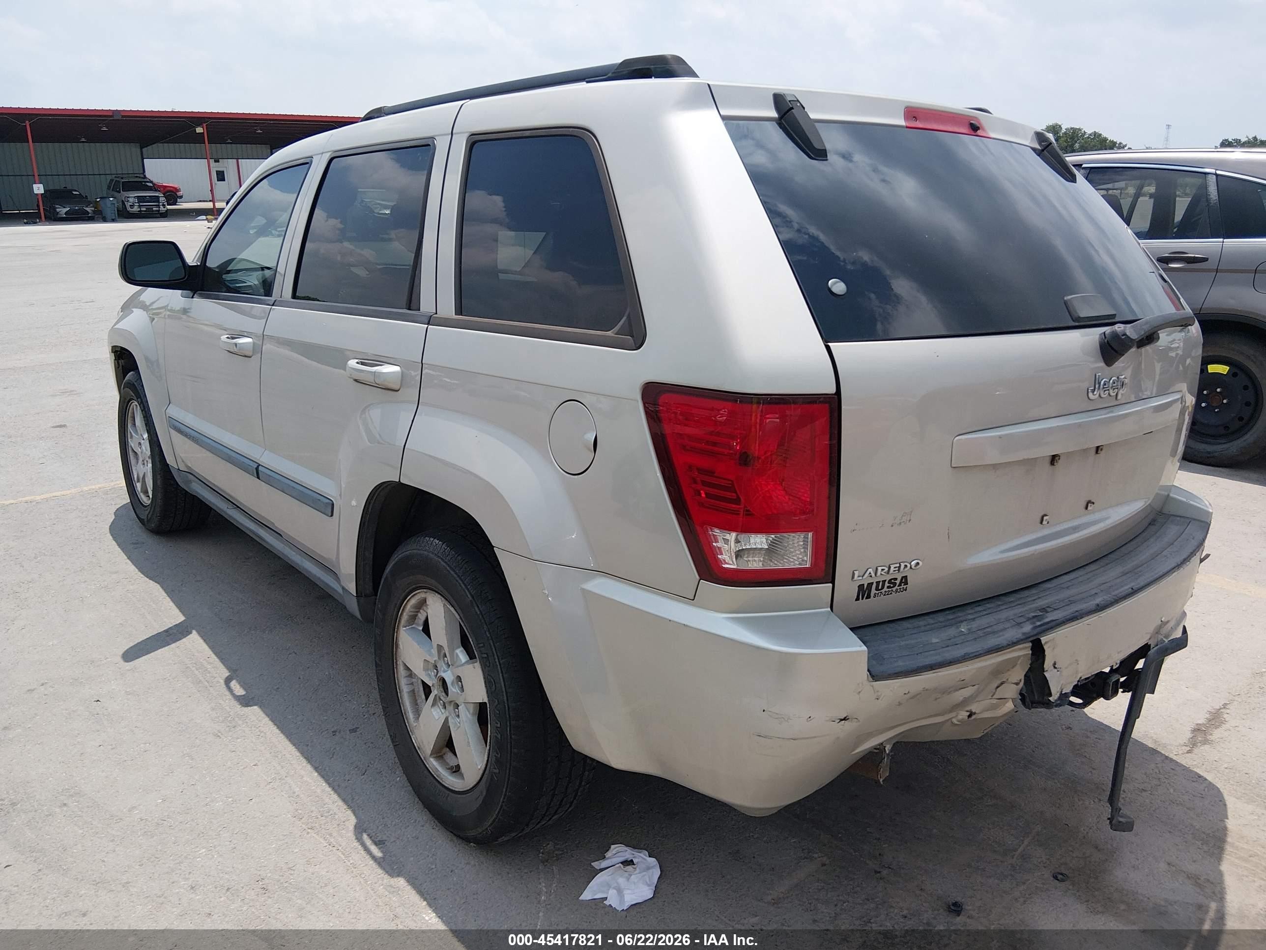 2007 Jeep Grand Cherokee Laredo Tan vin: 1J8GS48K97C507048