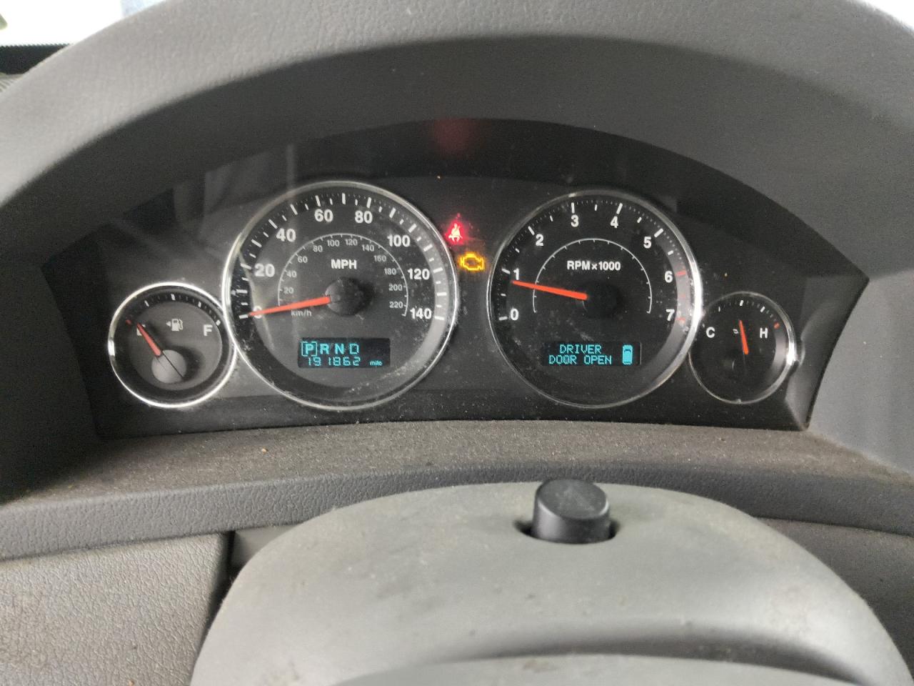 2007 Jeep Grand Cherokee Черный vin: 1J8GS48K97C657693 Damage: Warning Light - Engine, On, Unacceptable