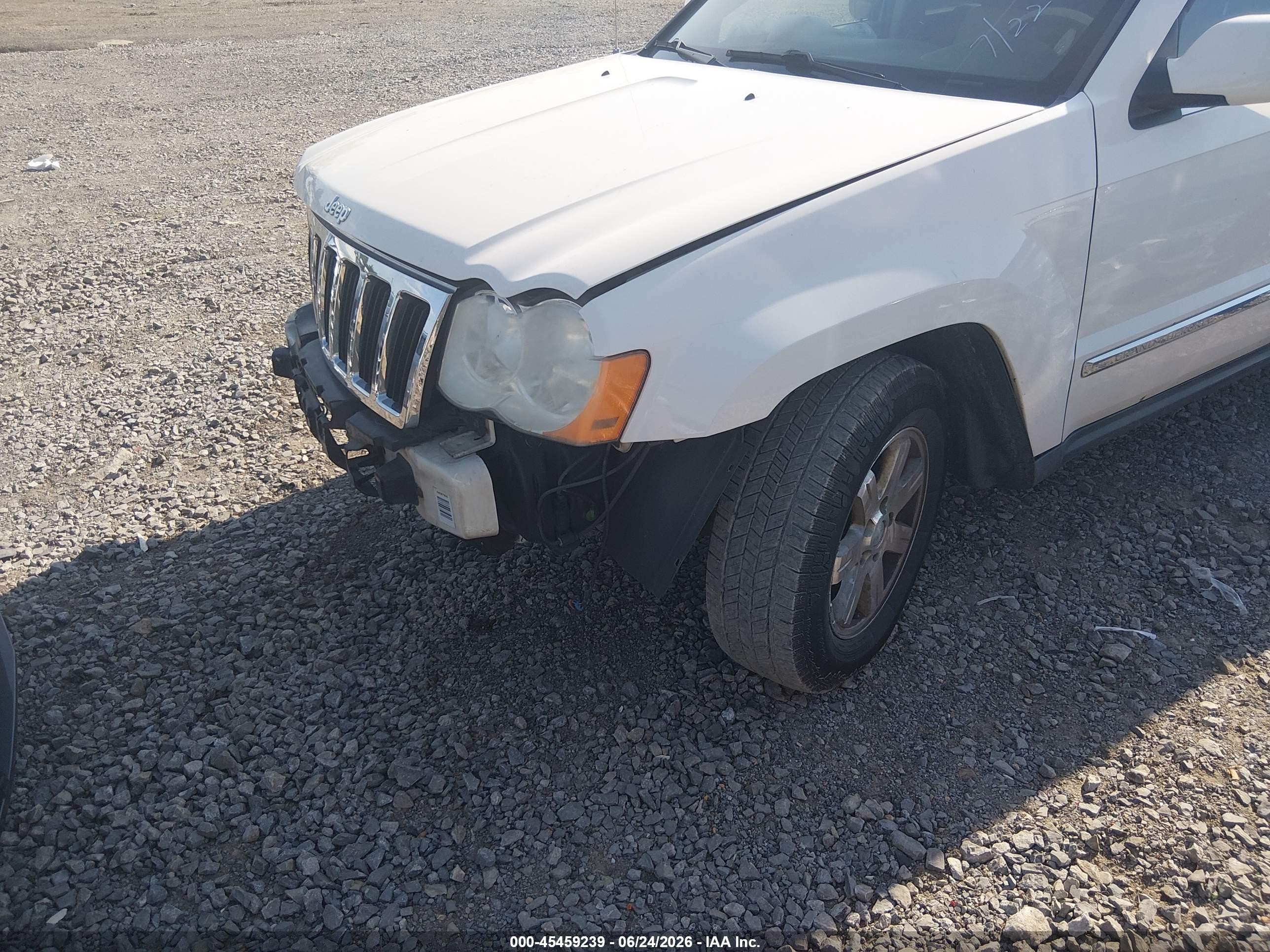2009 Jeep Grand Cherokee Limited White vin: 1J8GS58K59C529525