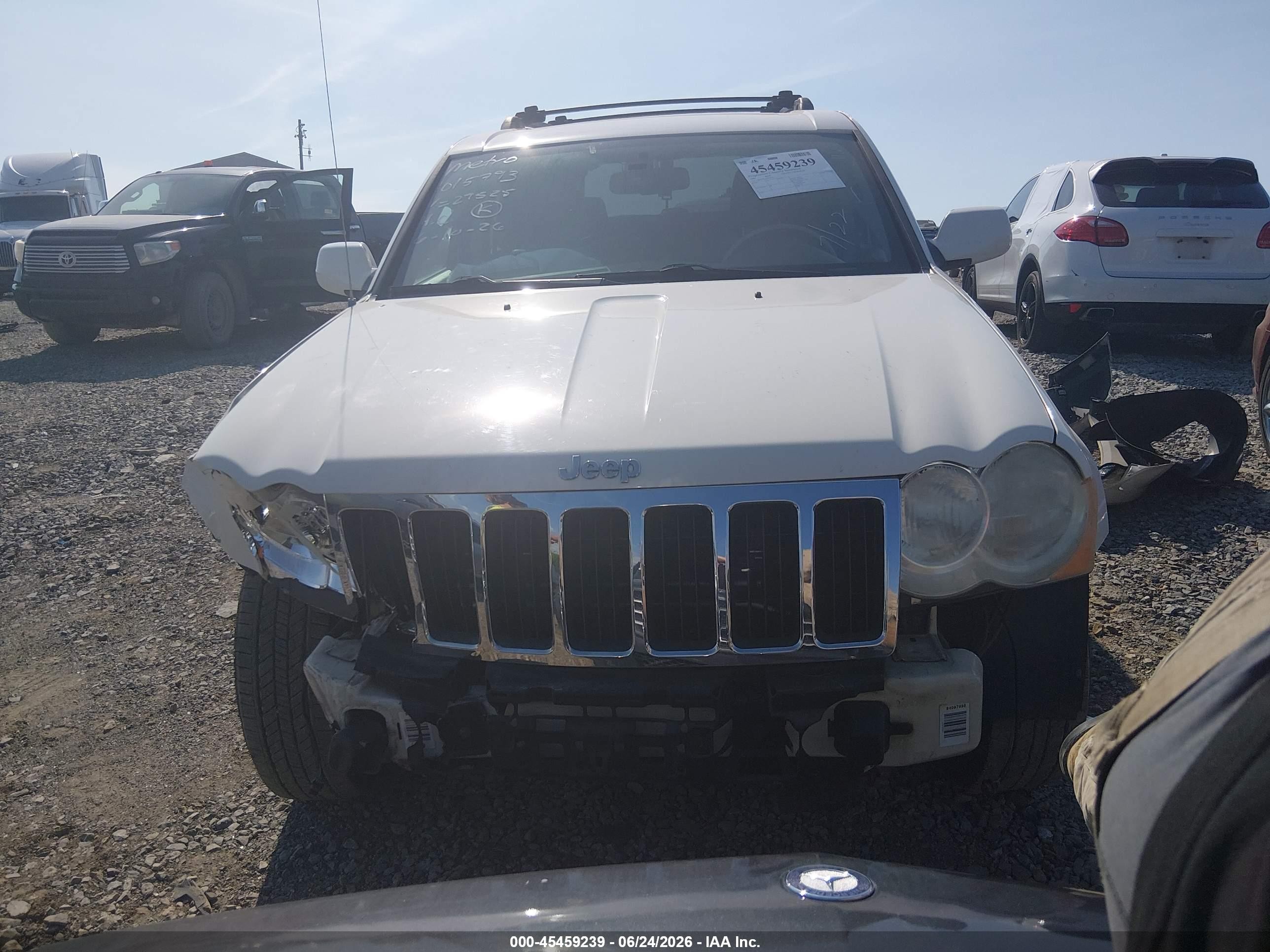 2009 Jeep Grand Cherokee Limited White vin: 1J8GS58K59C529525