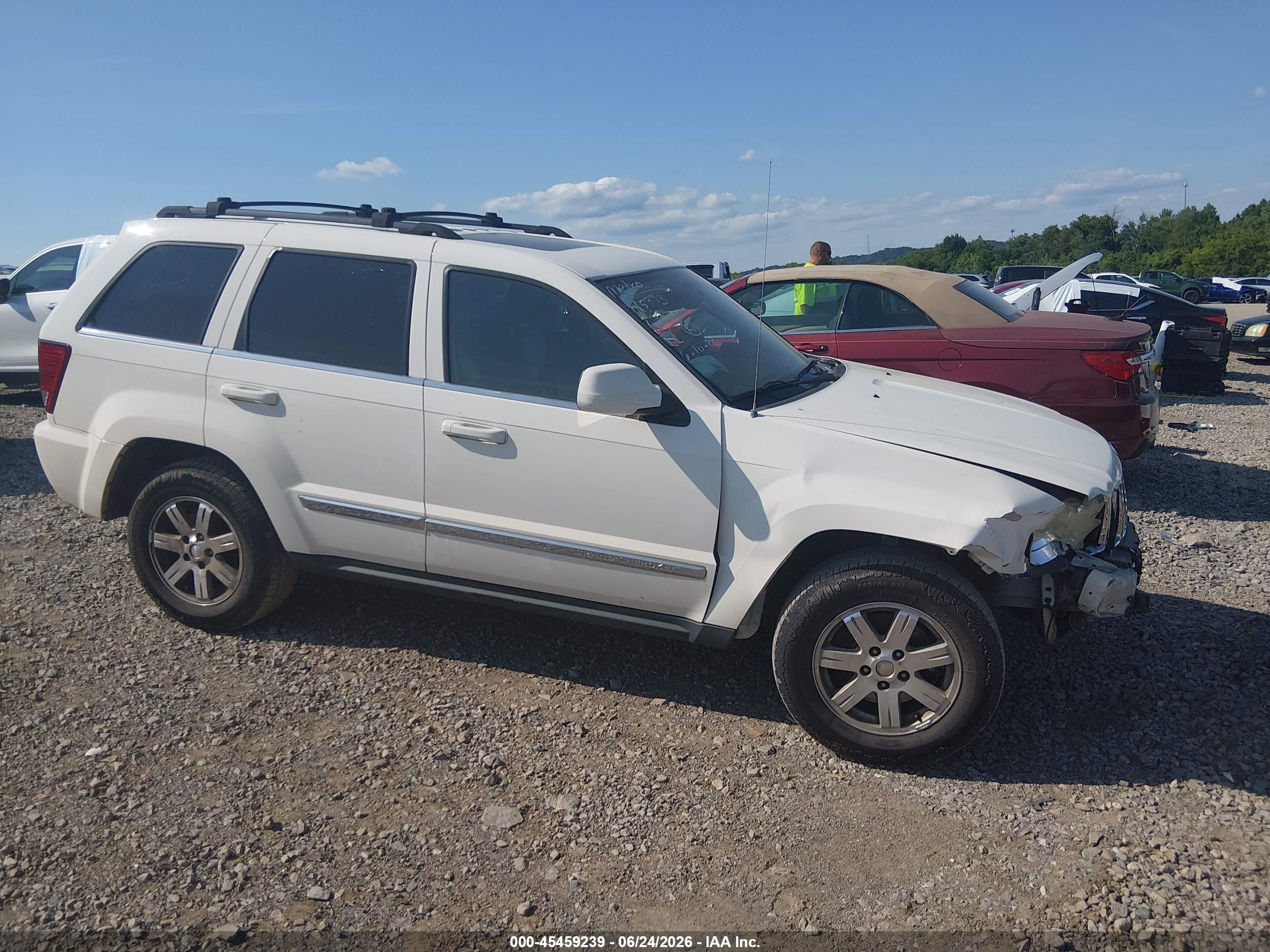 2009 Jeep Grand Cherokee Limited White vin: 1J8GS58K59C529525