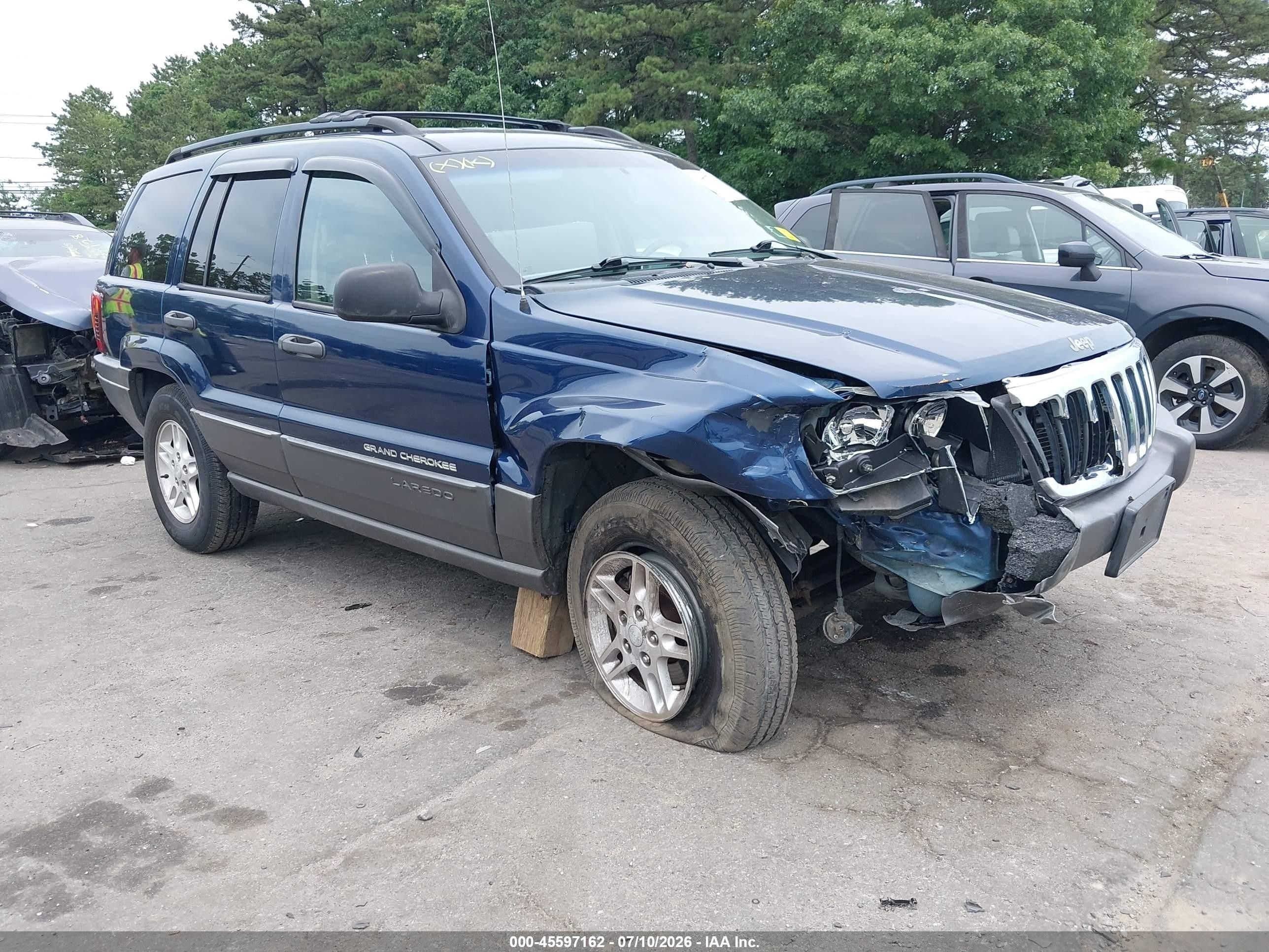 2002 Jeep Grand Cherokee Laredo Blue vin: 1J8GW48N52C197245