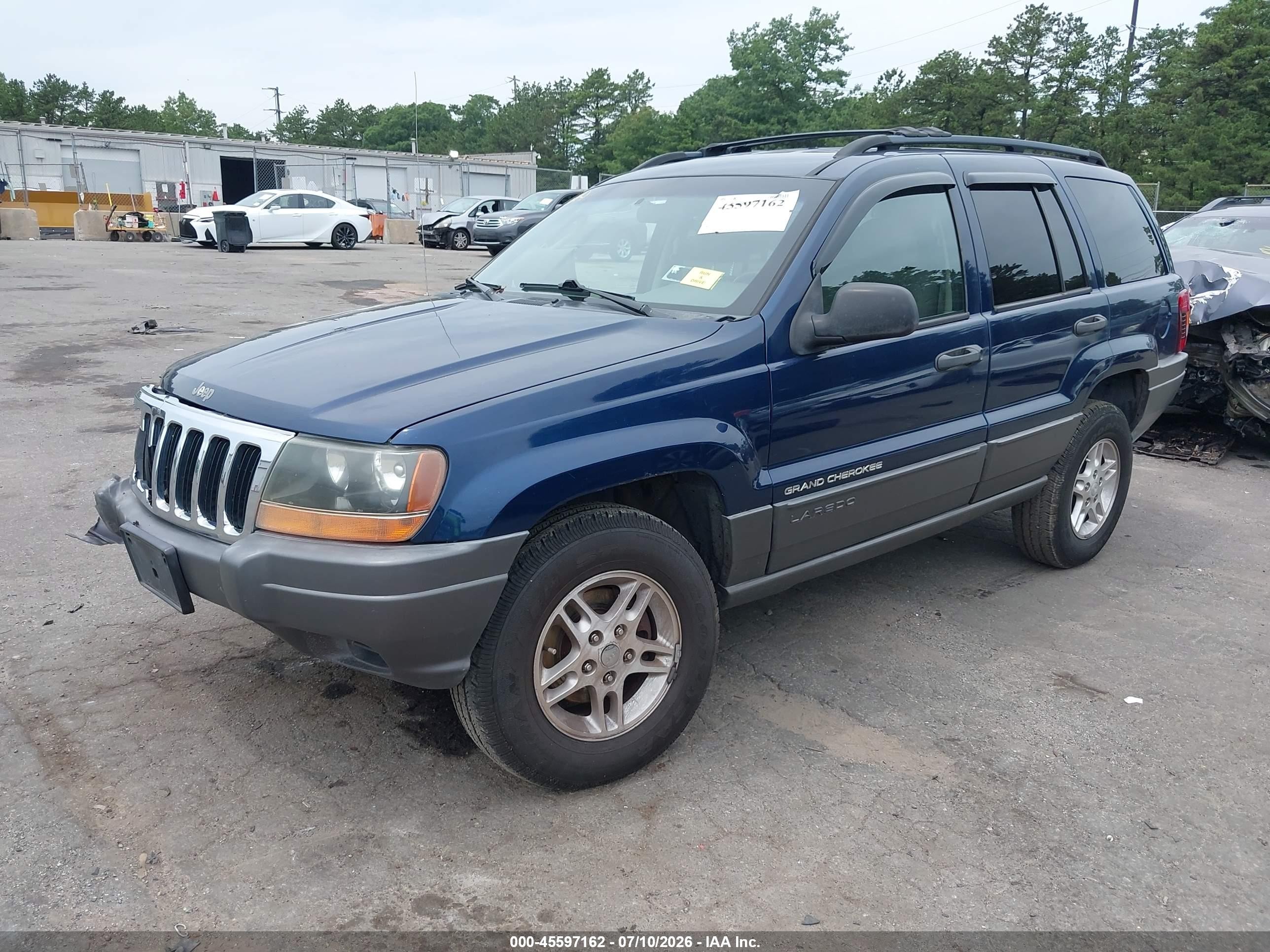 2002 Jeep Grand Cherokee Laredo Blue vin: 1J8GW48N52C197245