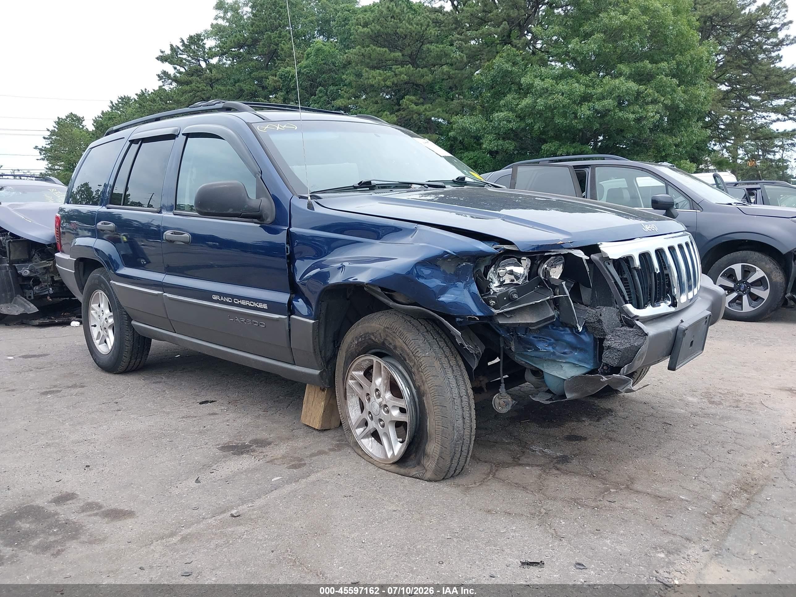 2002 Jeep Grand Cherokee Laredo Blue vin: 1J8GW48N52C197245