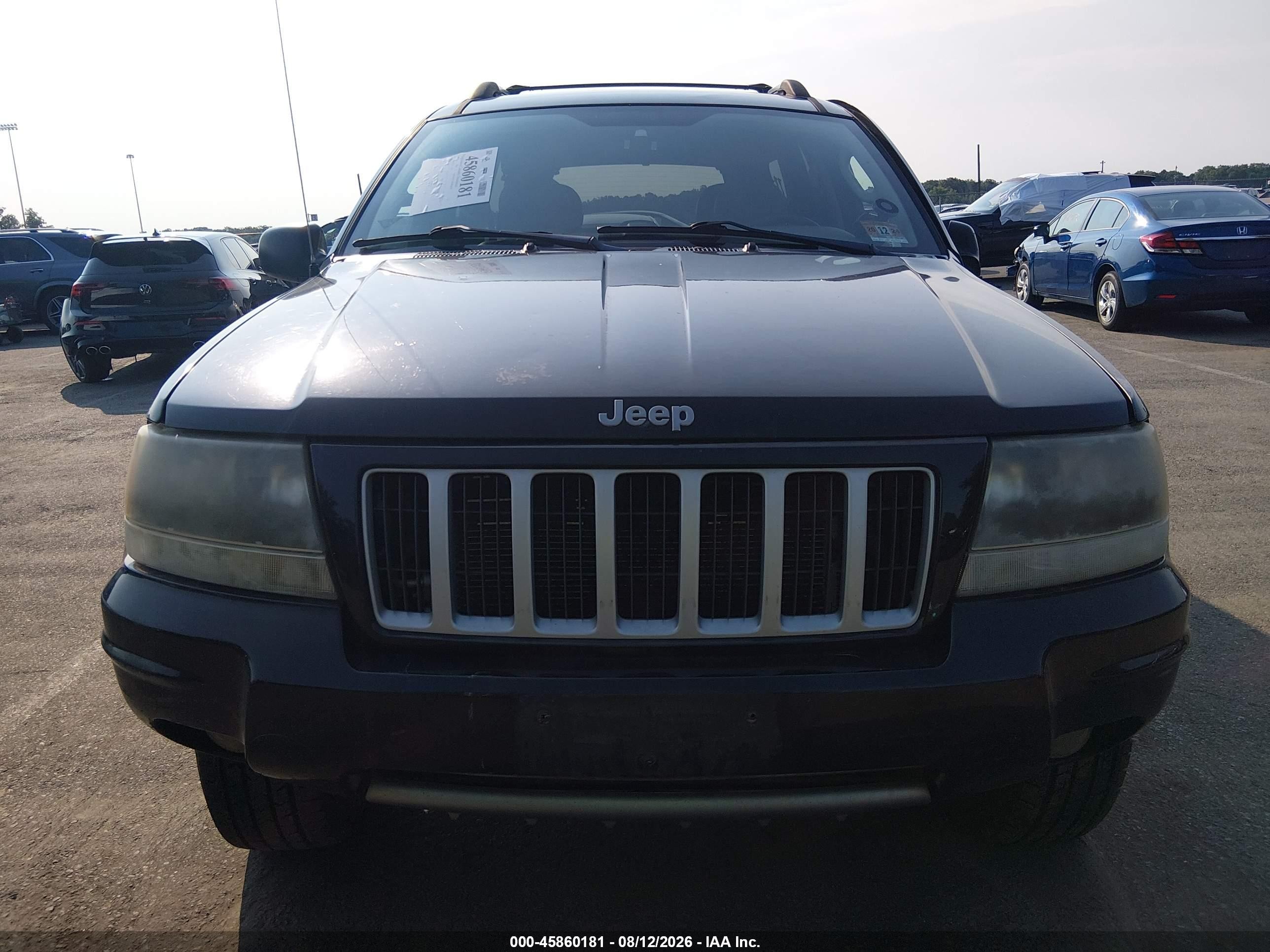 2004 Jeep Grand Cherokee Laredo Black vin: 1J8GW48SX4C345785