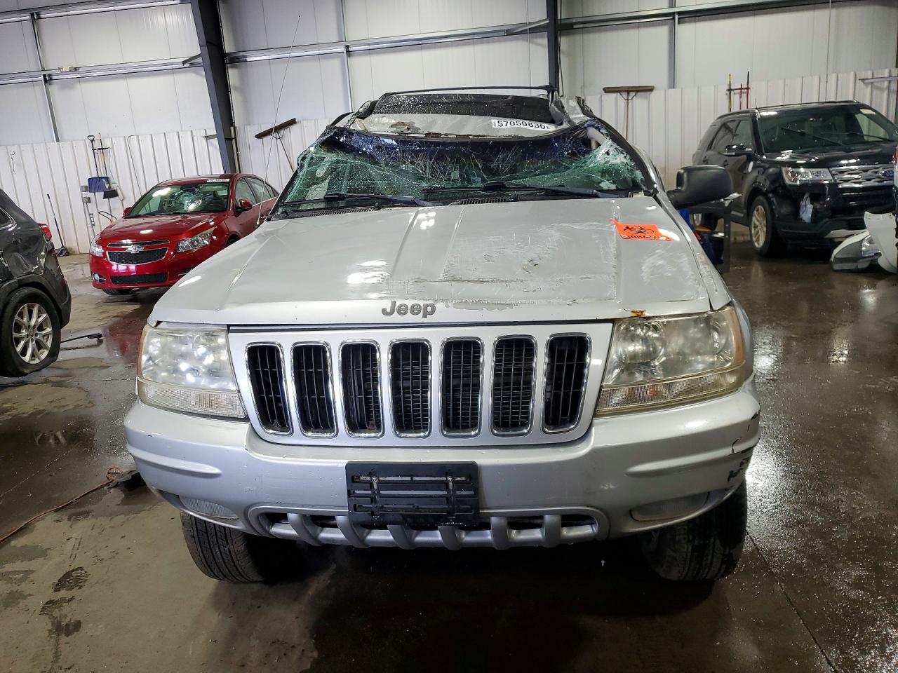 2003 Jeep Grand Cherokee Limited Silver vin: 1J8GW58N13C524635