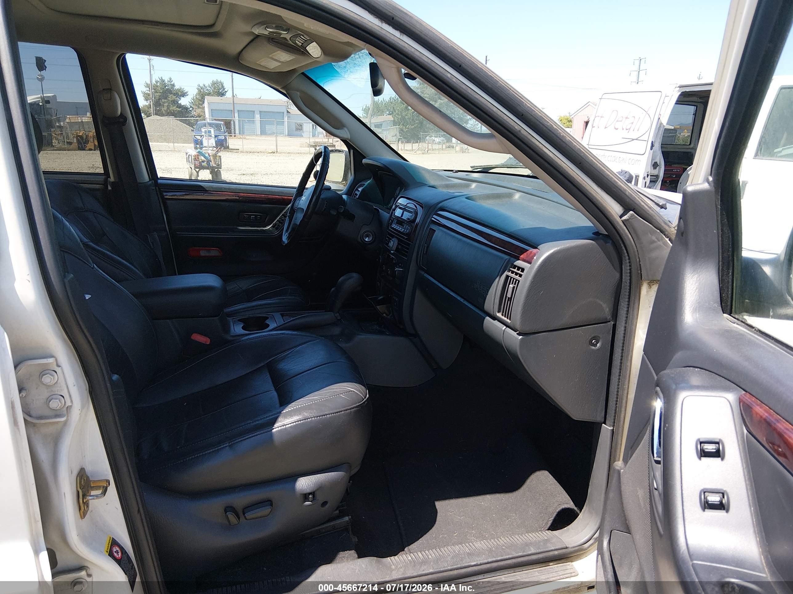 2002 Jeep Grand Cherokee Limited White vin: 1J8GW58N22C224973