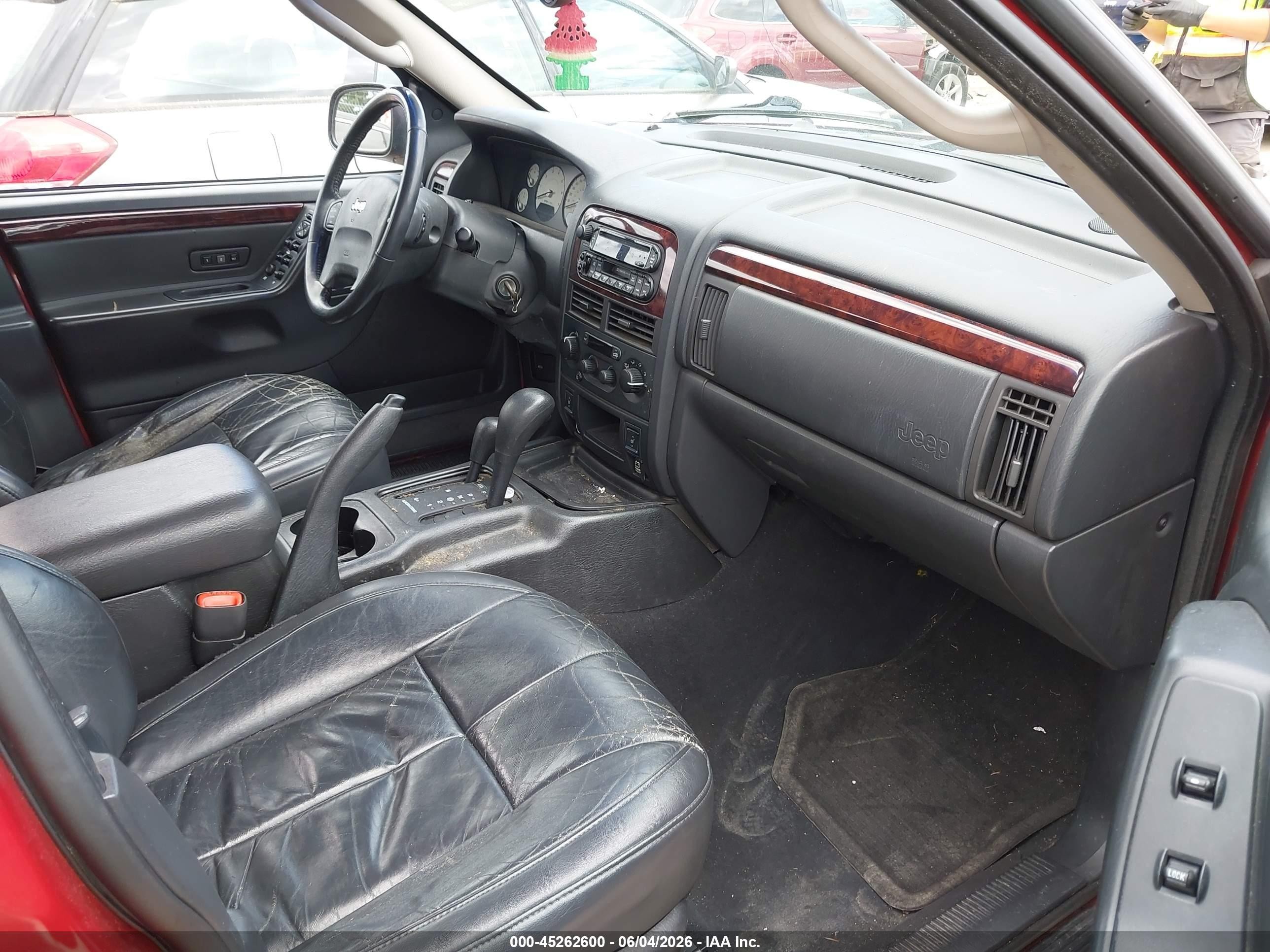 2004 Jeep Grand Cherokee Limited Red vin: 1J8GW58N84C219439
