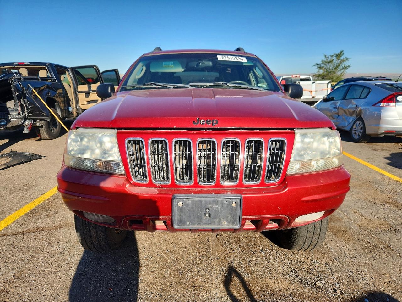 2002 Jeep Grand Cherokee Limited Red vin: 1J8GW58NX2C257879