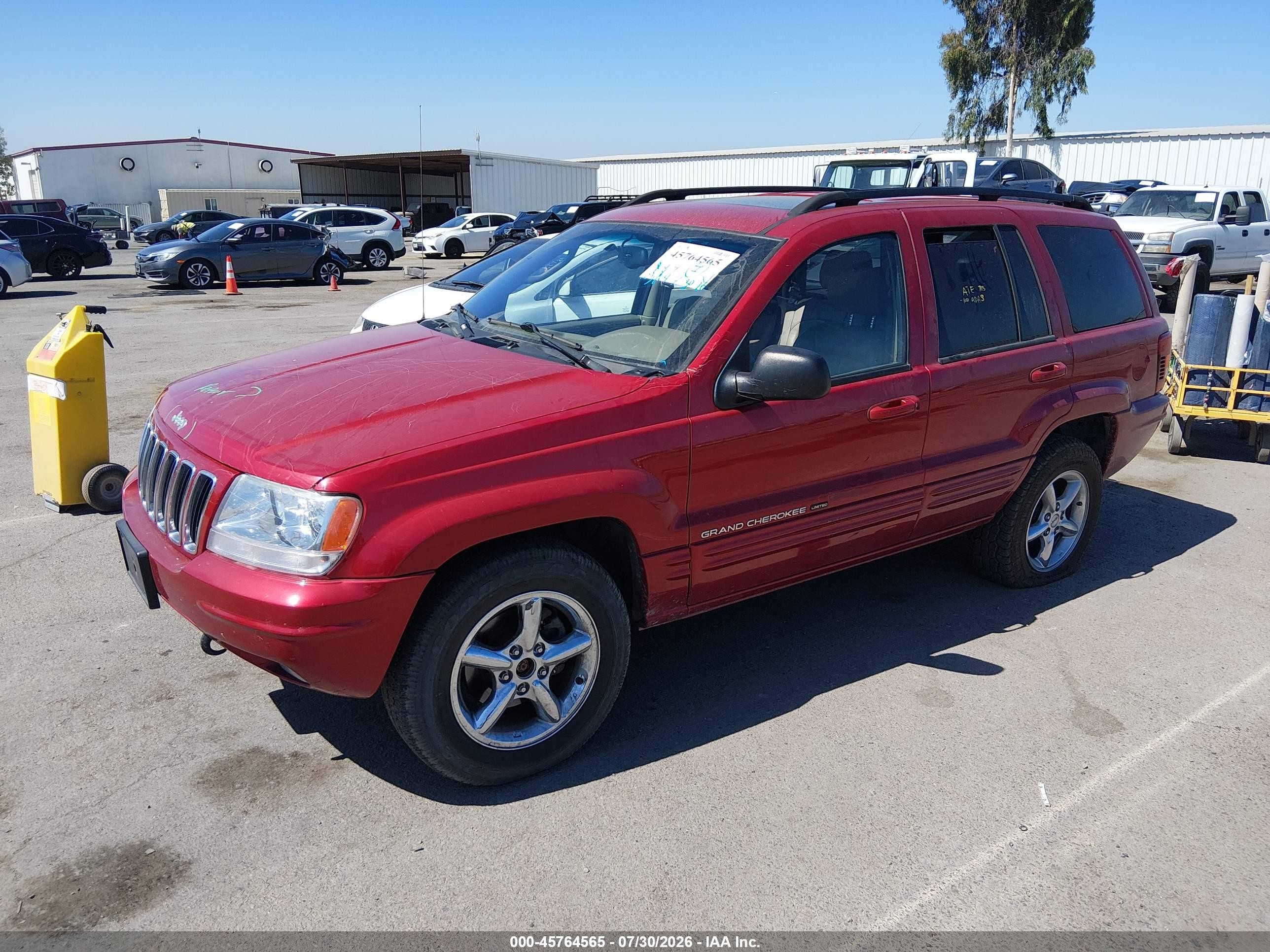 2002 Jeep Grand Cherokee Limited Burgundy vin: 1J8GW58NX2C304568
