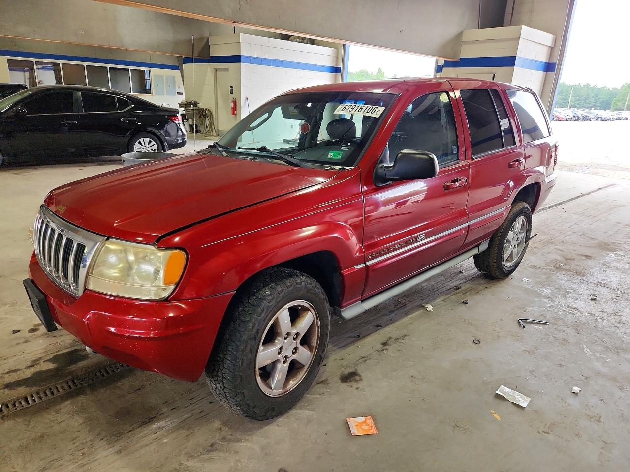 2004 Jeep Grand Cherokee Overland Burgundy vin: 1J8GW68J44C170792