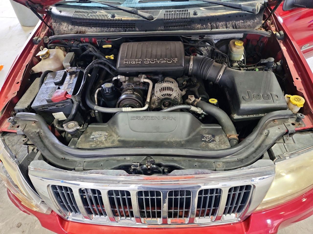 2004 Jeep Grand Cherokee Overland Burgundy vin: 1J8GW68J44C170792