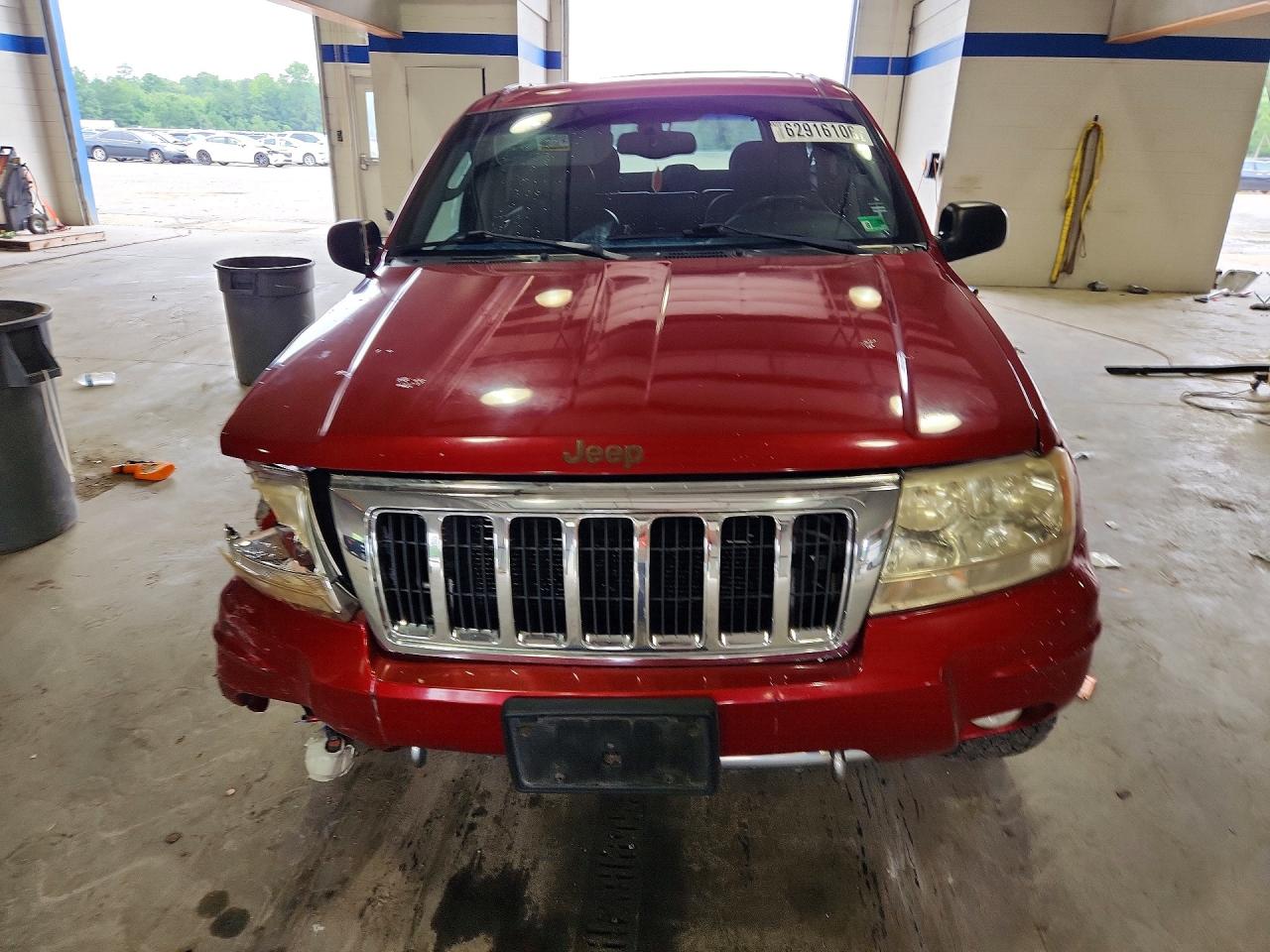 2004 Jeep Grand Cherokee Overland Burgundy vin: 1J8GW68J44C170792