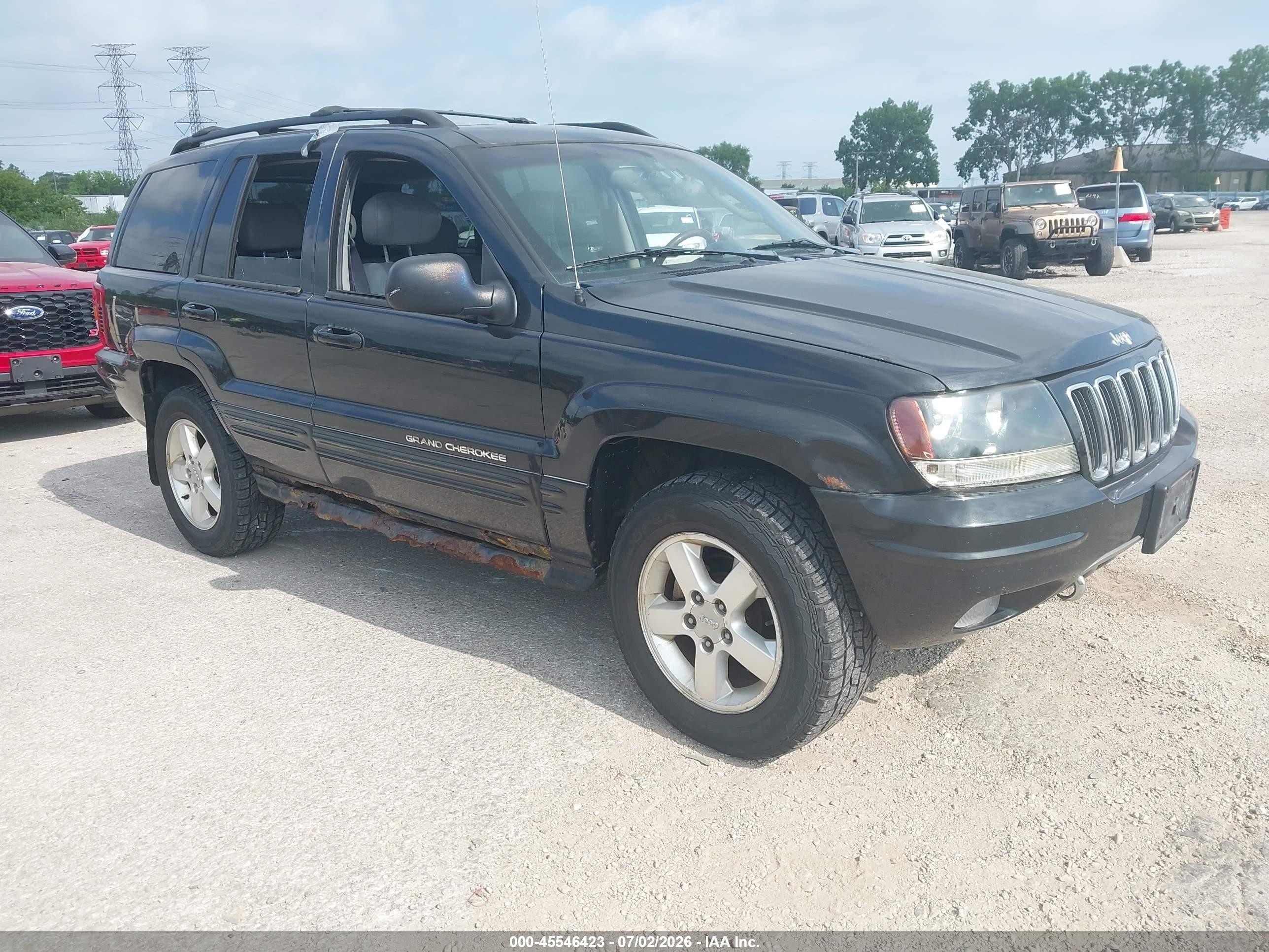 2003 Jeep Grand Cherokee Overland Black vin: 1J8GW68JX3C577501