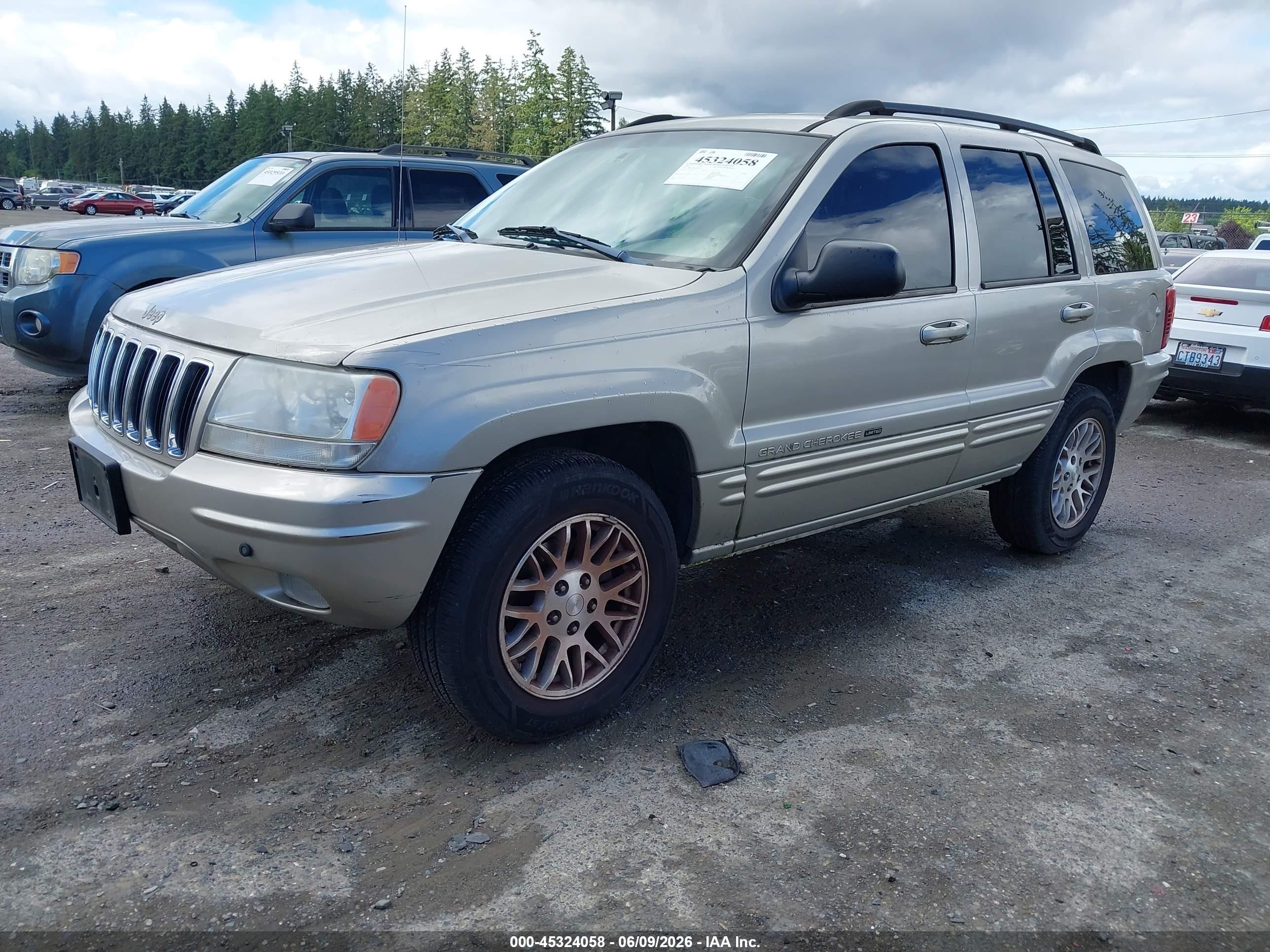 2003 Jeep Grand Cherokee Limited Tan vin: 1J8GX58S93C621522