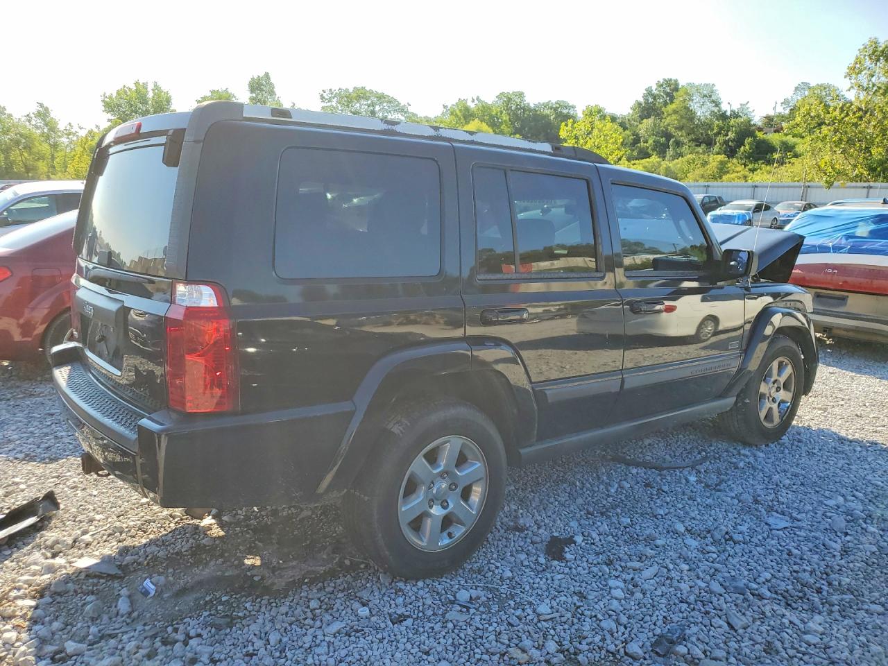 2007 Jeep Commander Black vin: 1J8HG48K07C670659