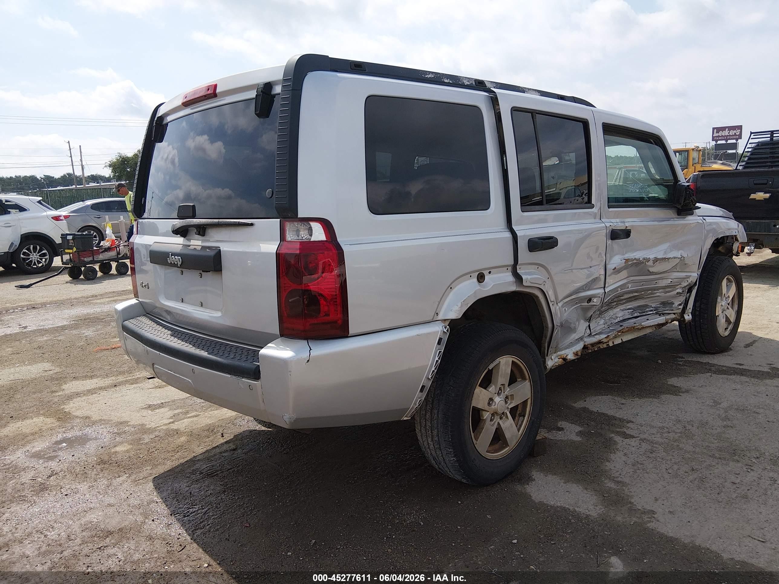 2006 Jeep Commander Gray vin: 1J8HG48K16C171108