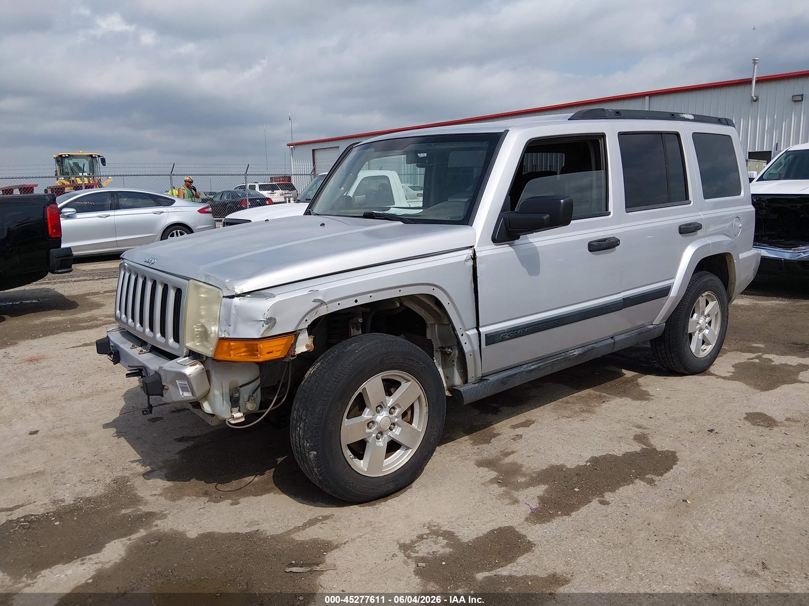 2006 Jeep Commander Gray vin: 1J8HG48K16C171108
