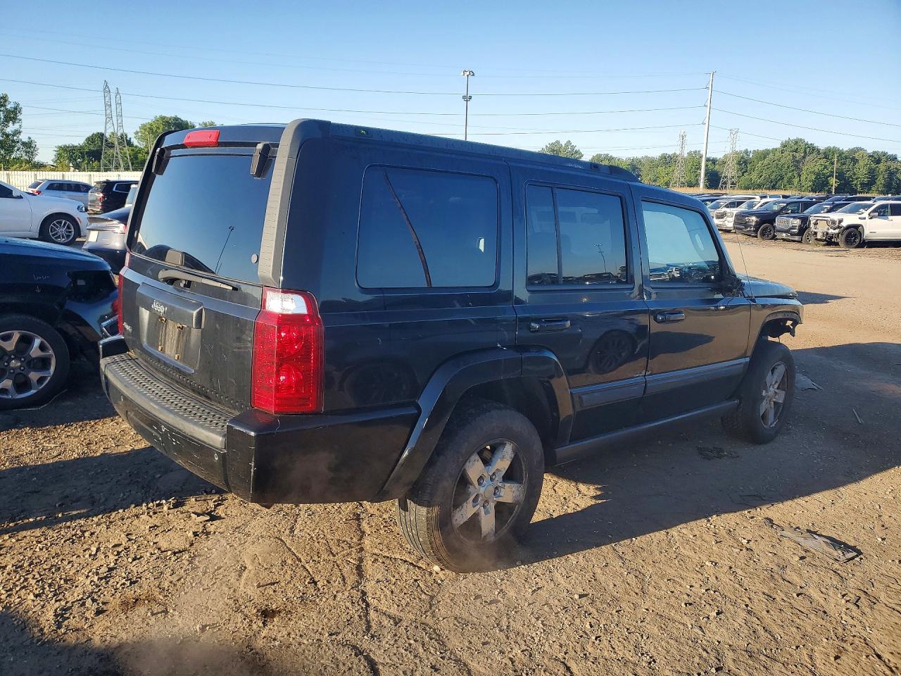 2008 Jeep Commander Sport Black vin: 1J8HG48K28C125192
