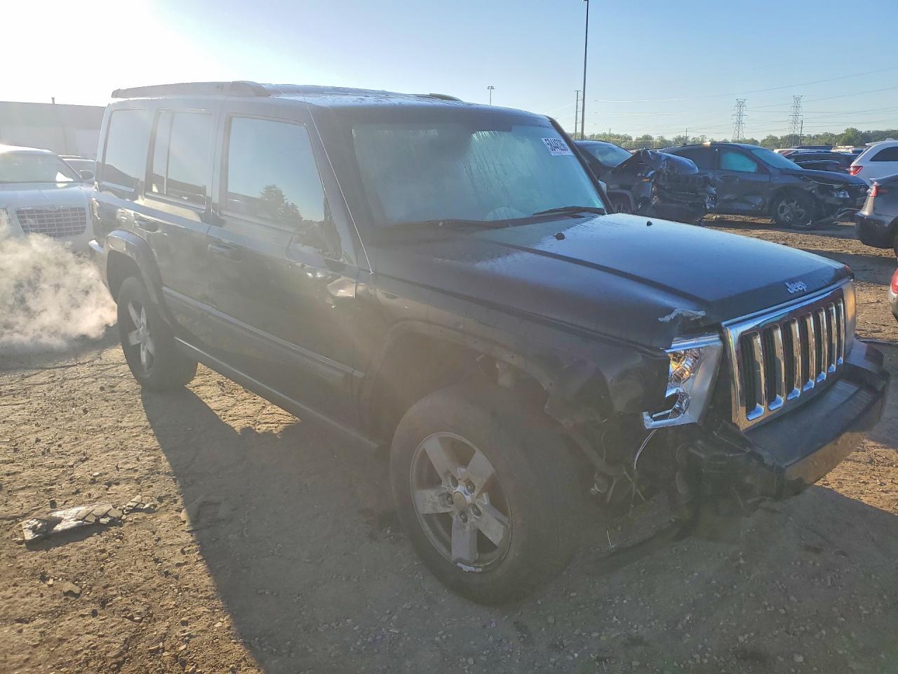 2008 Jeep Commander Sport Black vin: 1J8HG48K28C125192