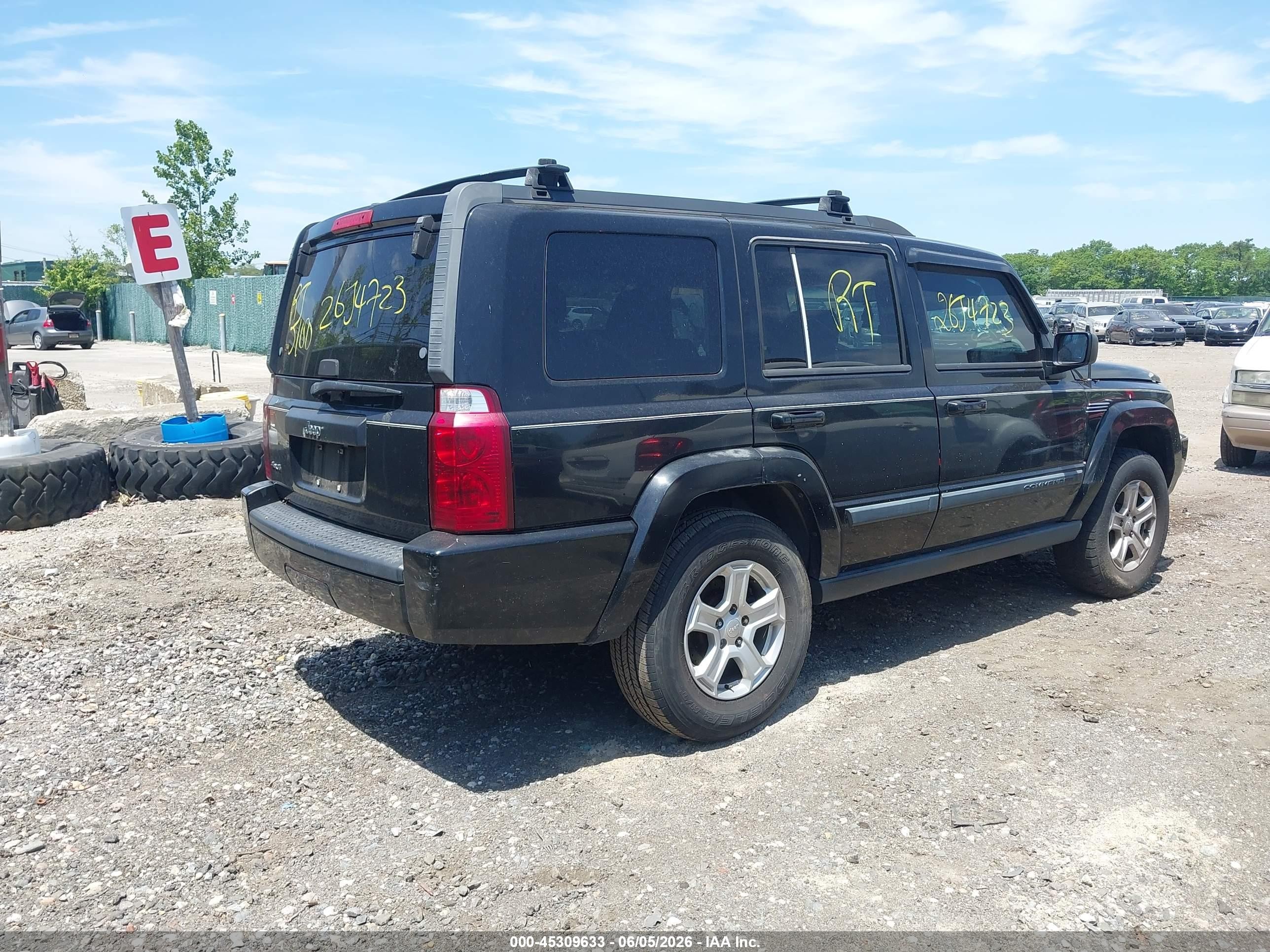 2008 Jeep Commander Sport Black vin: 1J8HG48K38C166530
