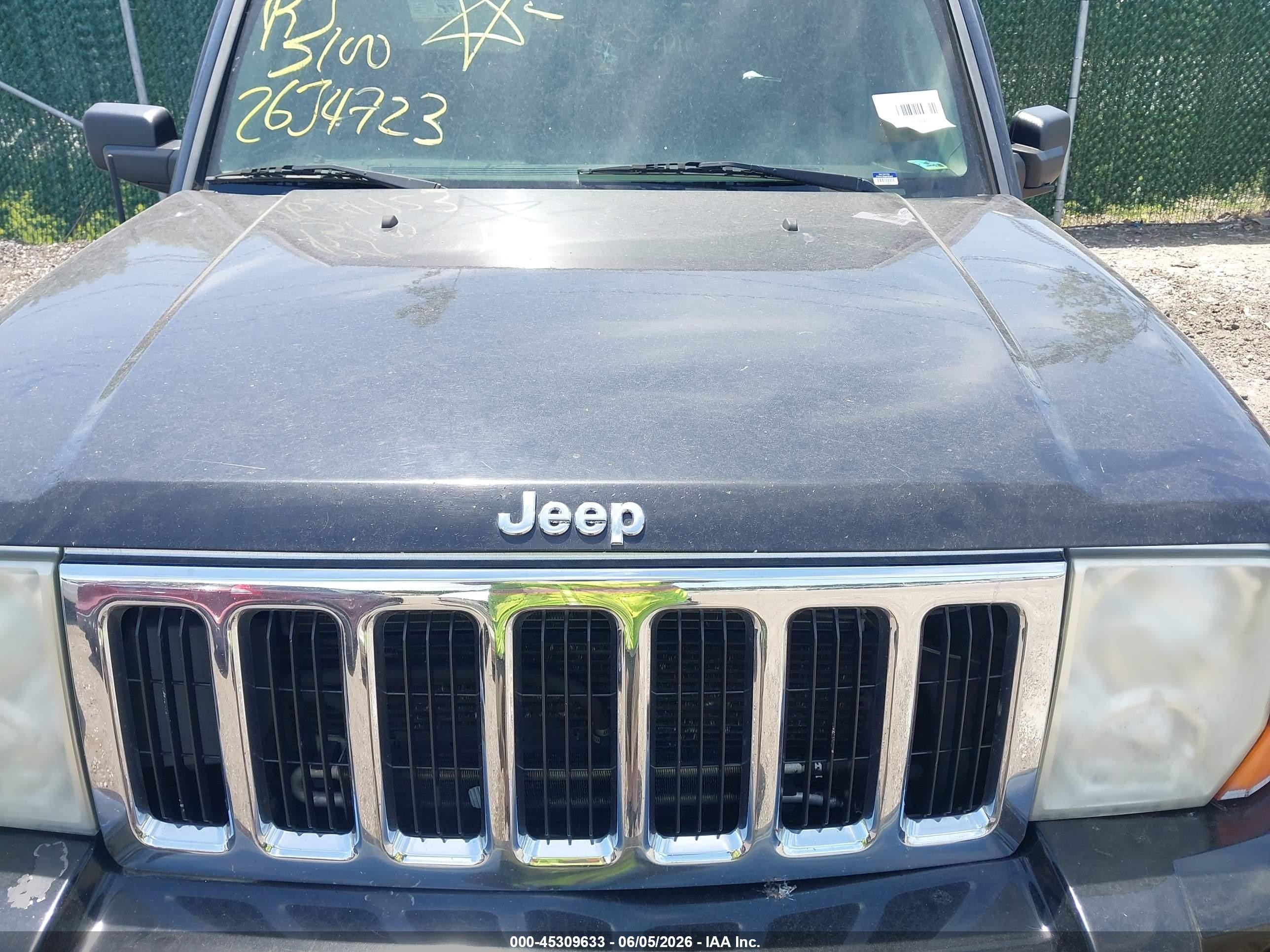 2008 Jeep Commander Sport Black vin: 1J8HG48K38C166530