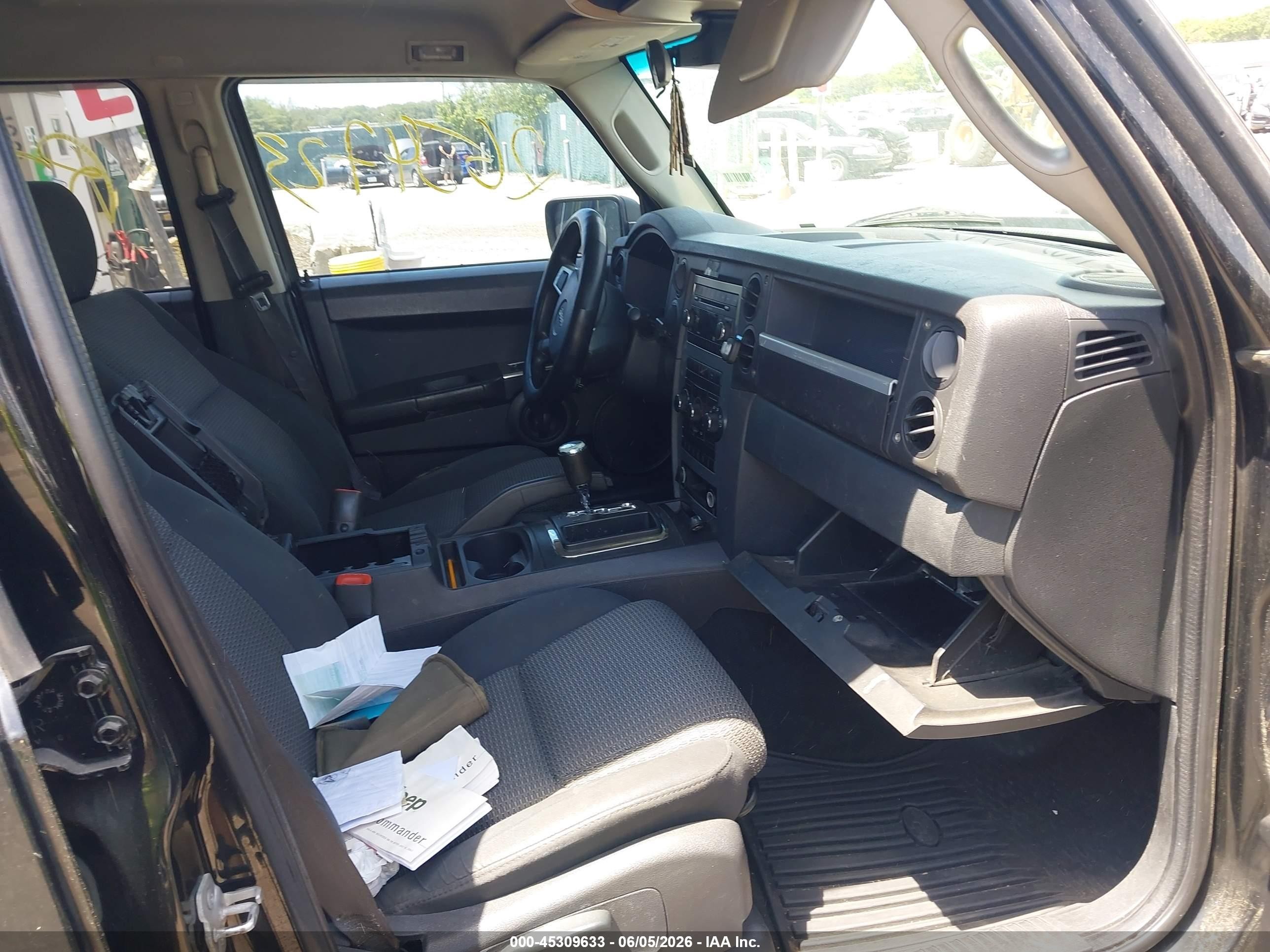 2008 Jeep Commander Sport Black vin: 1J8HG48K38C166530