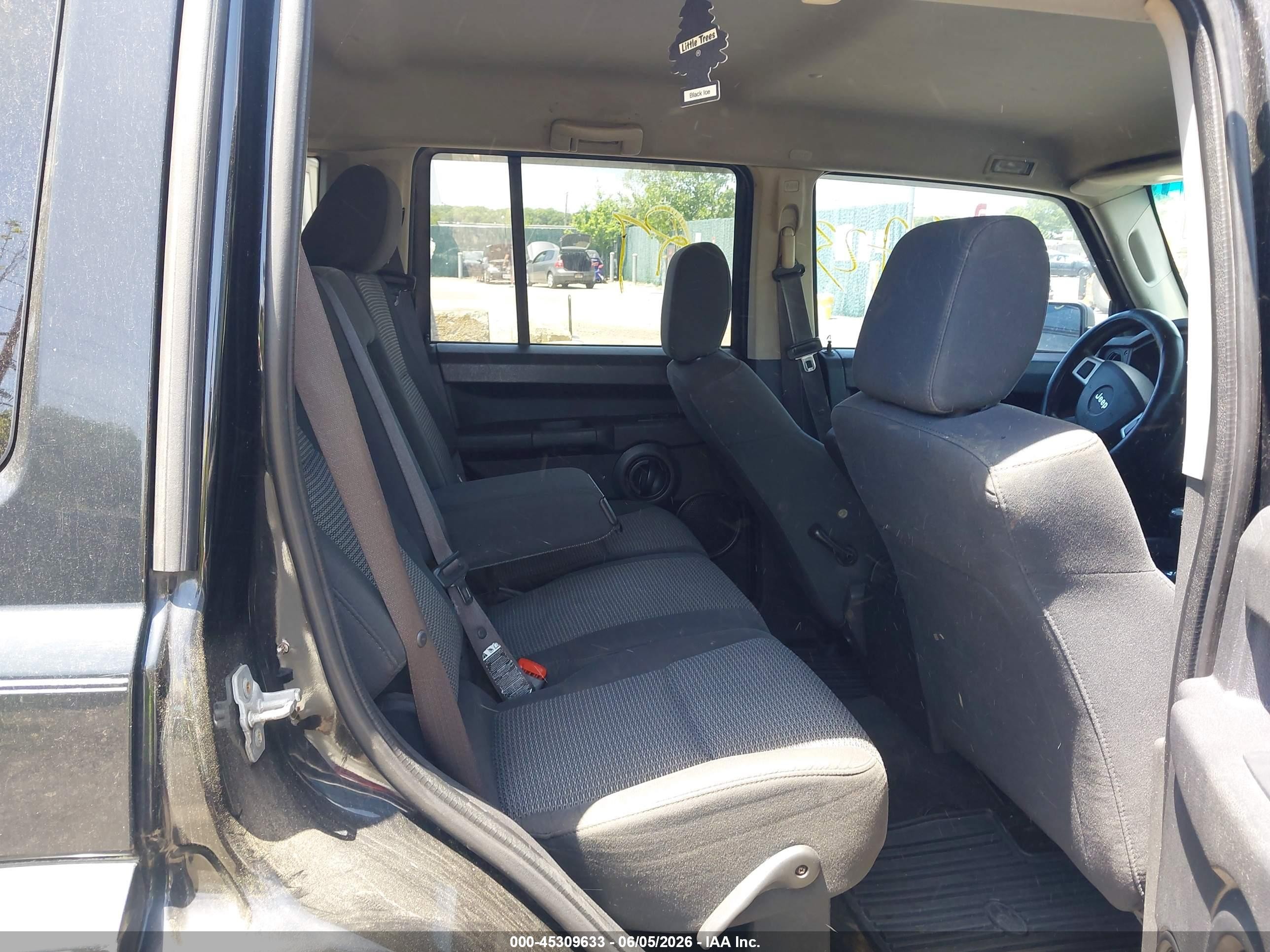 2008 Jeep Commander Sport Black vin: 1J8HG48K38C166530