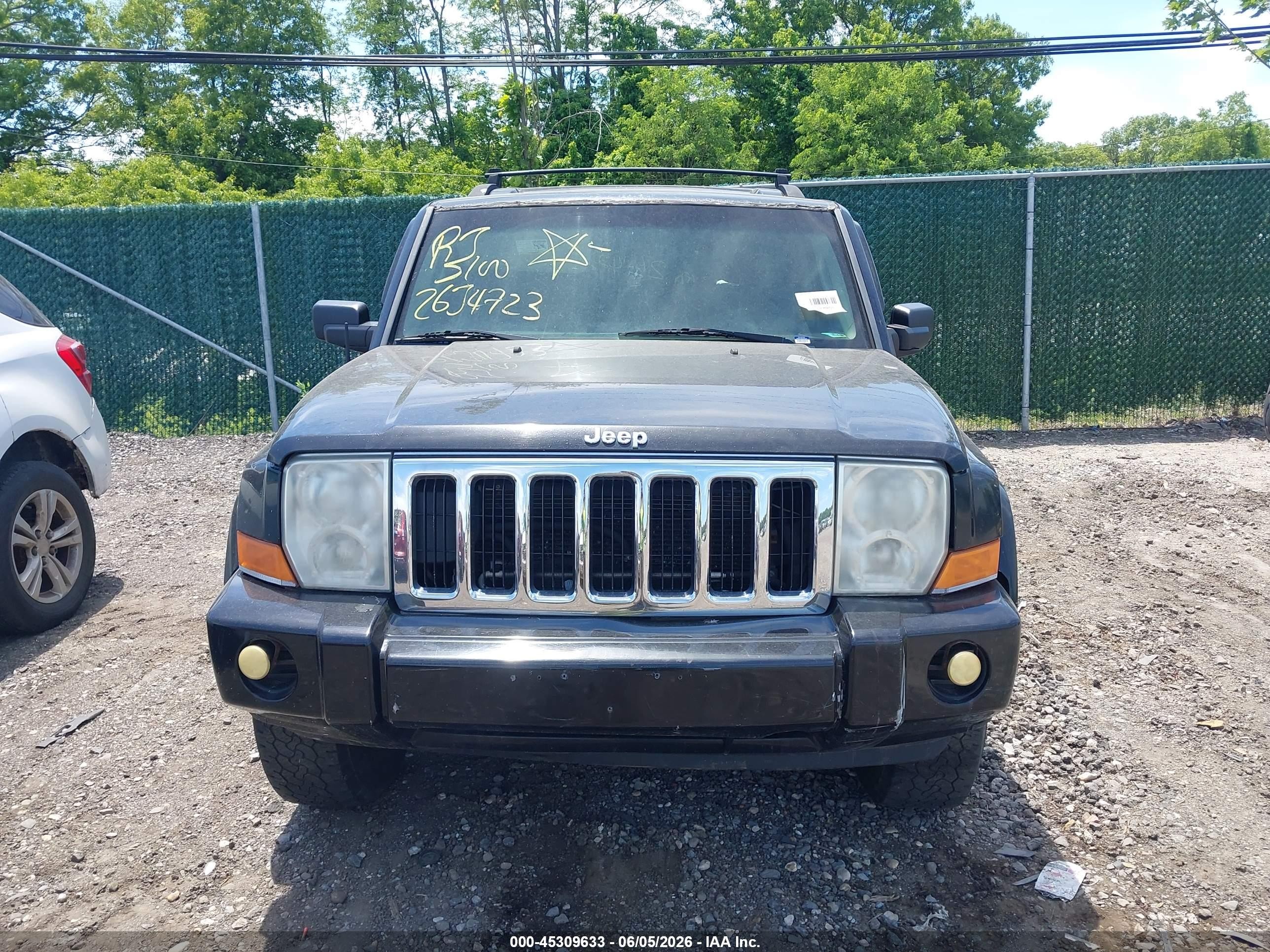 2008 Jeep Commander Sport Black vin: 1J8HG48K38C166530