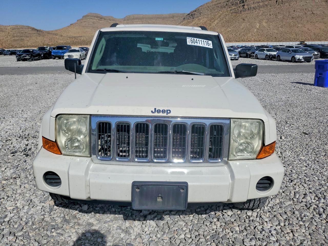 2007 Jeep Commander Sport White vin: 1J8HG48K47C612277