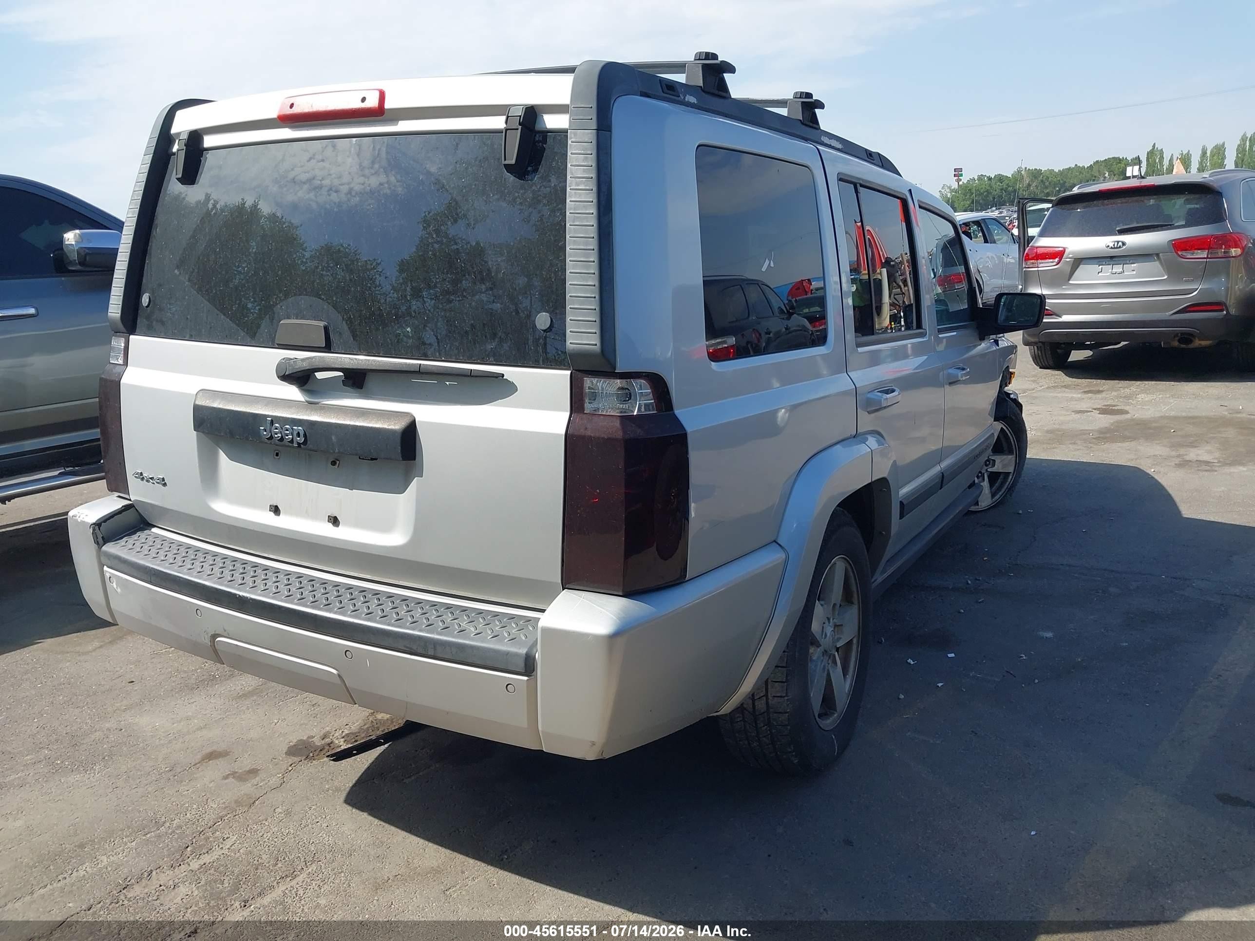 2007 Jeep Commander Sport Silver vin: 1J8HG48K57C611509