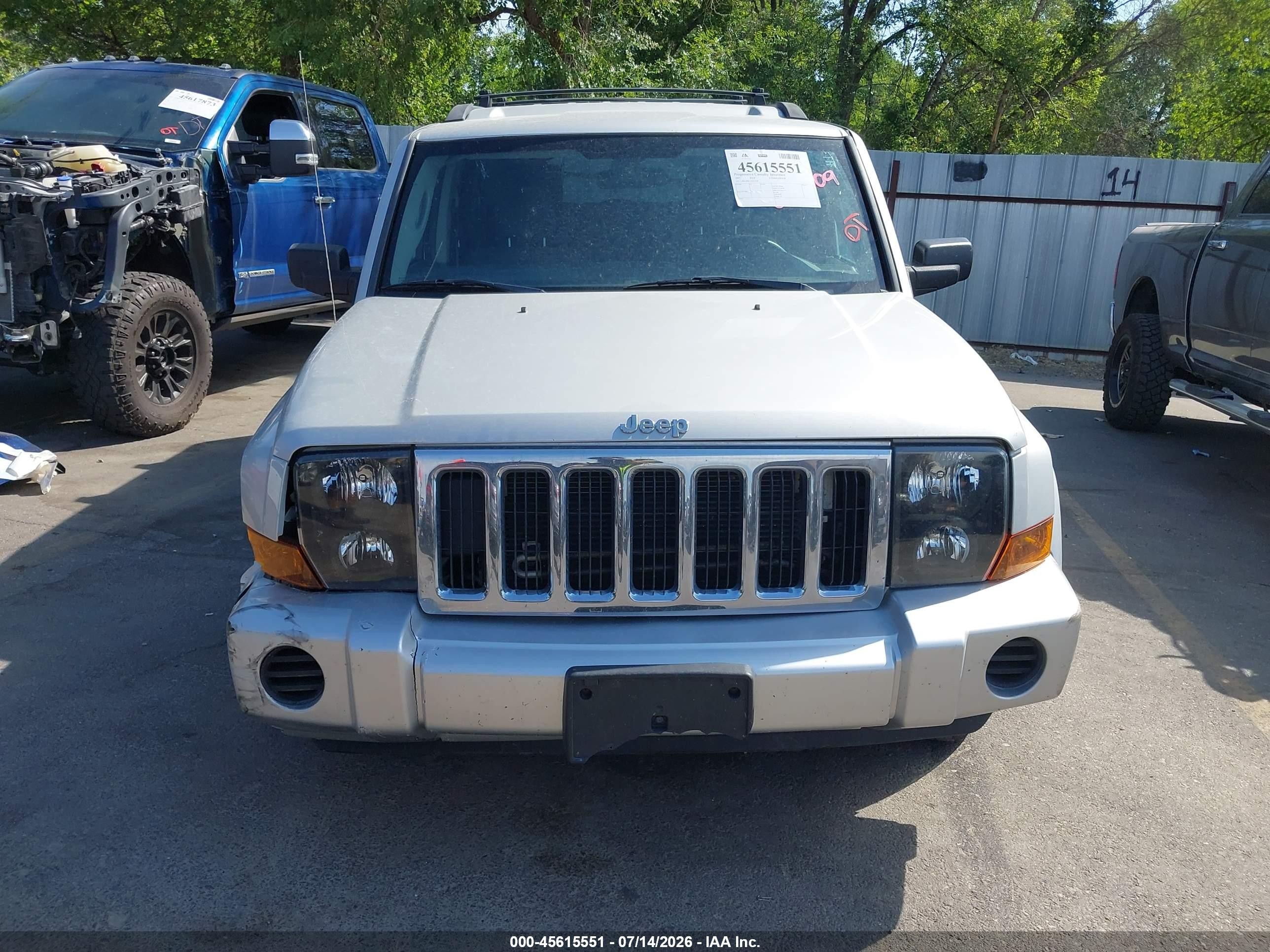 2007 Jeep Commander Sport Silver vin: 1J8HG48K57C611509