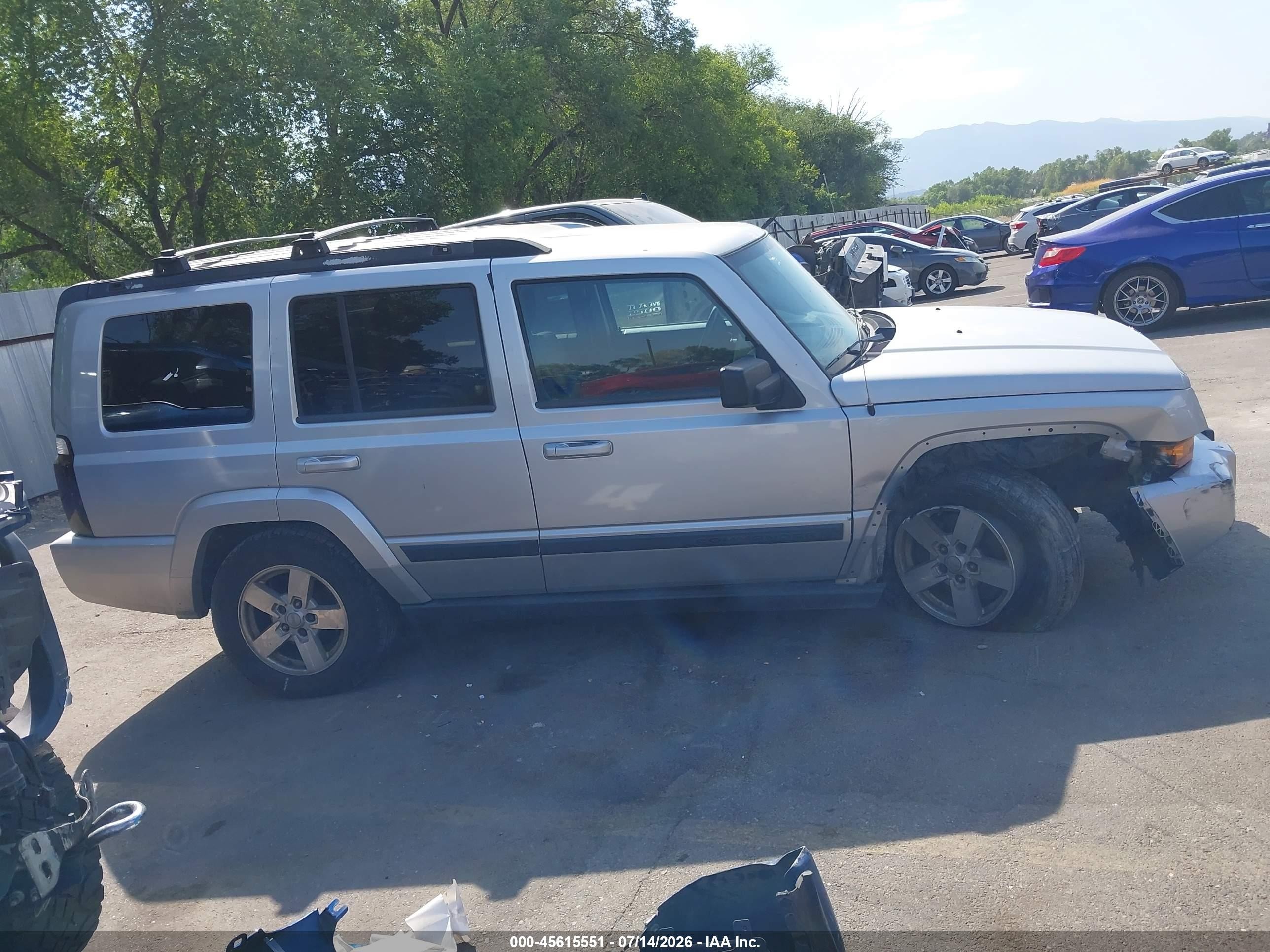 2007 Jeep Commander Sport Silver vin: 1J8HG48K57C611509