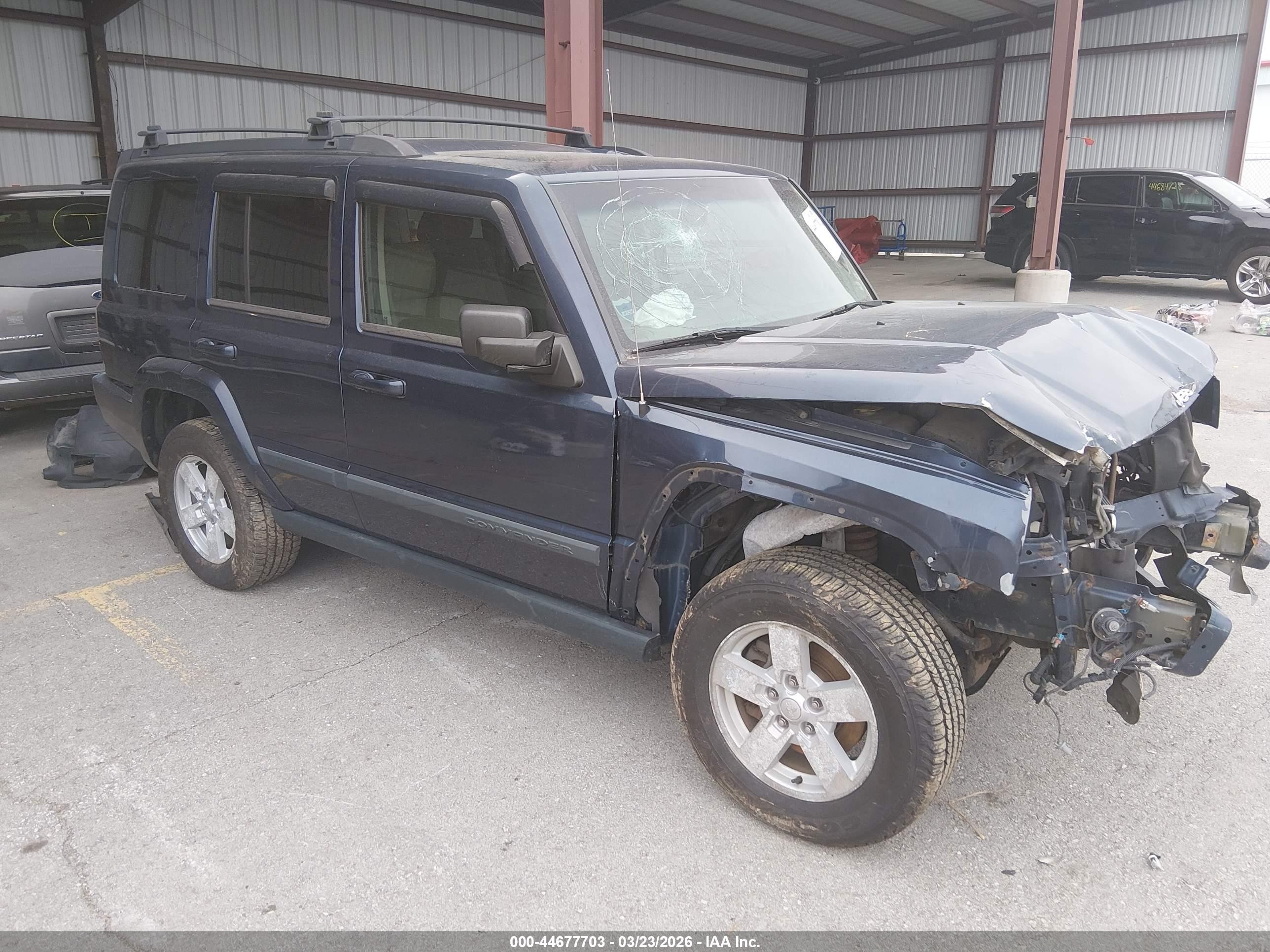 2008 Jeep Commander Sport Blue vin: 1J8HG48K58C215002