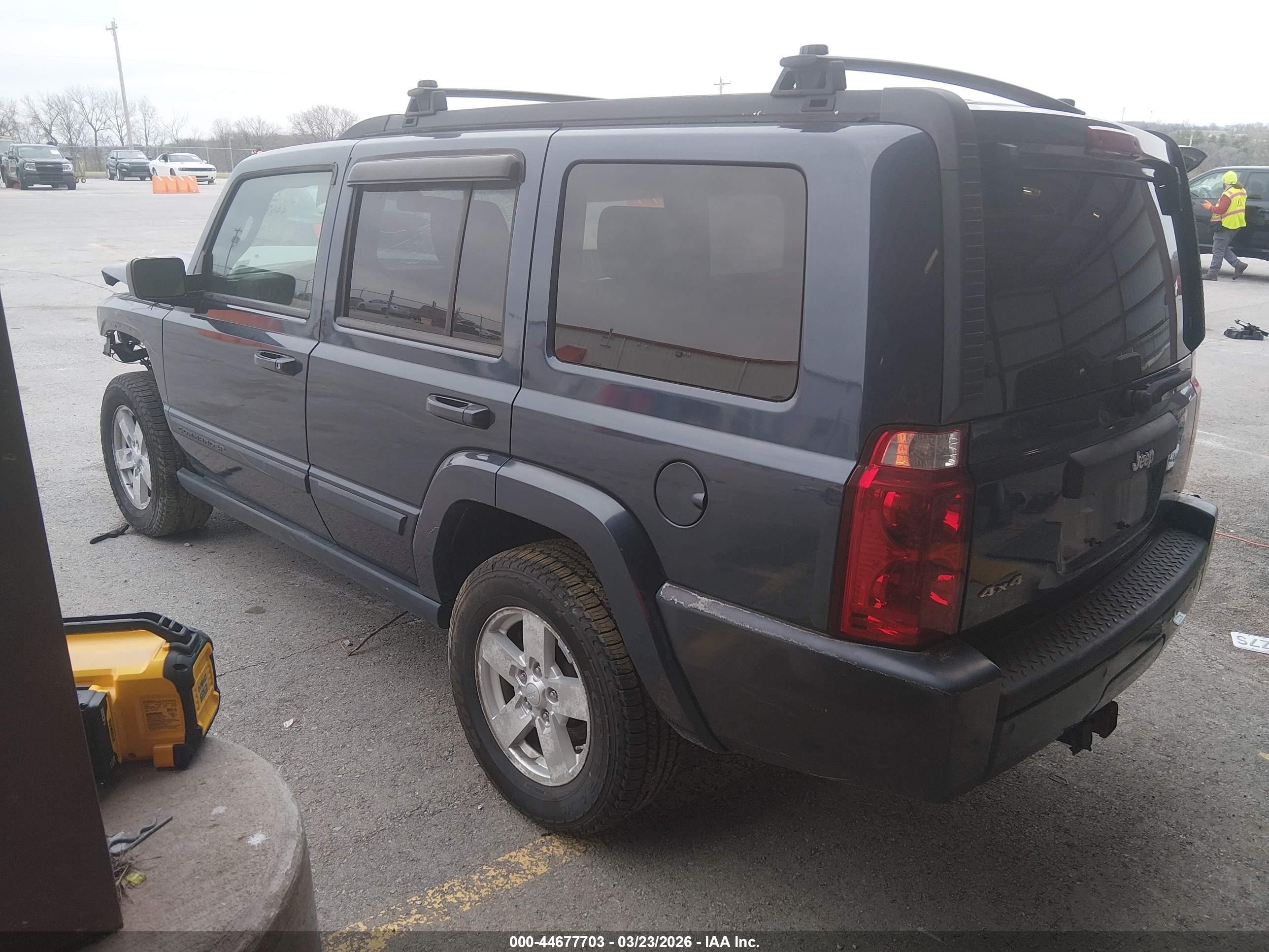 2008 Jeep Commander Sport Blue vin: 1J8HG48K58C215002