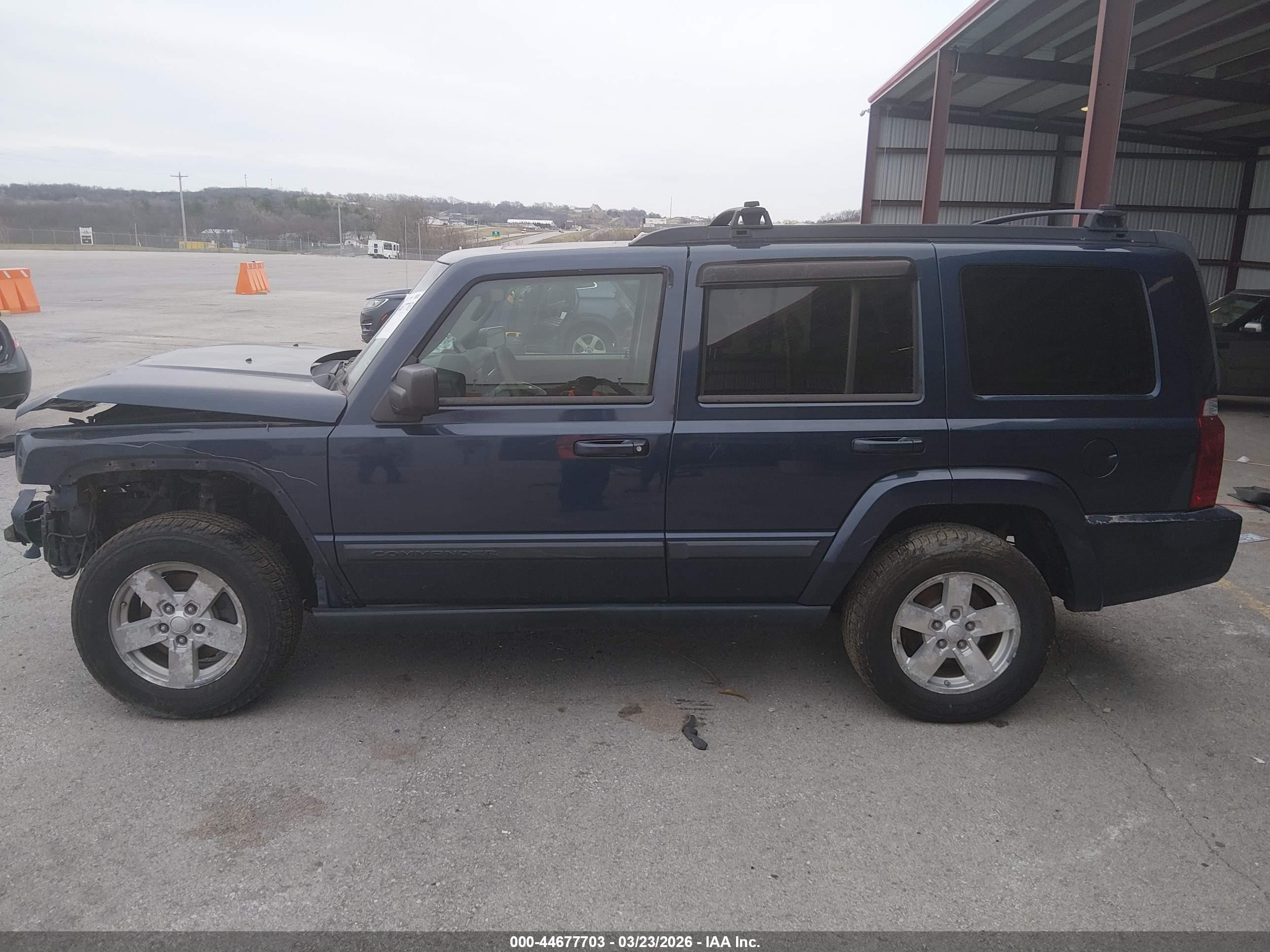 2008 Jeep Commander Sport Blue vin: 1J8HG48K58C215002