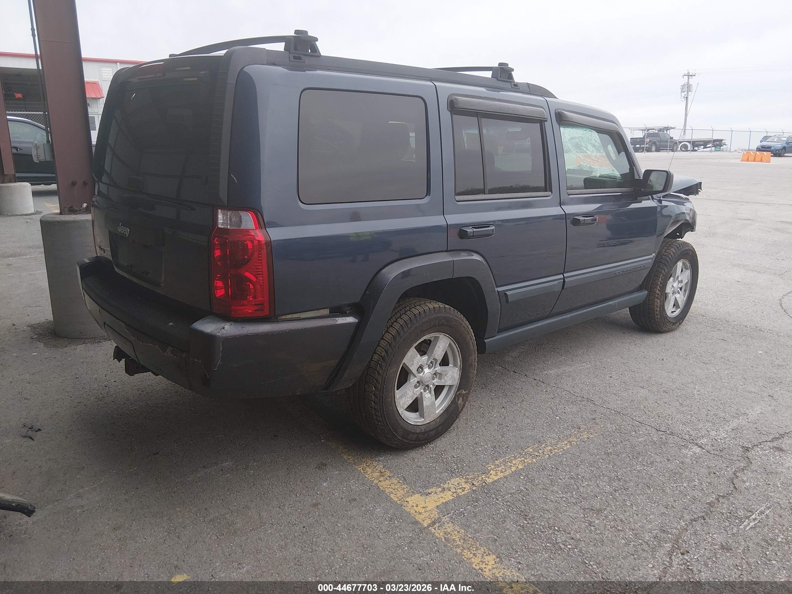 2008 Jeep Commander Sport Blue vin: 1J8HG48K58C215002