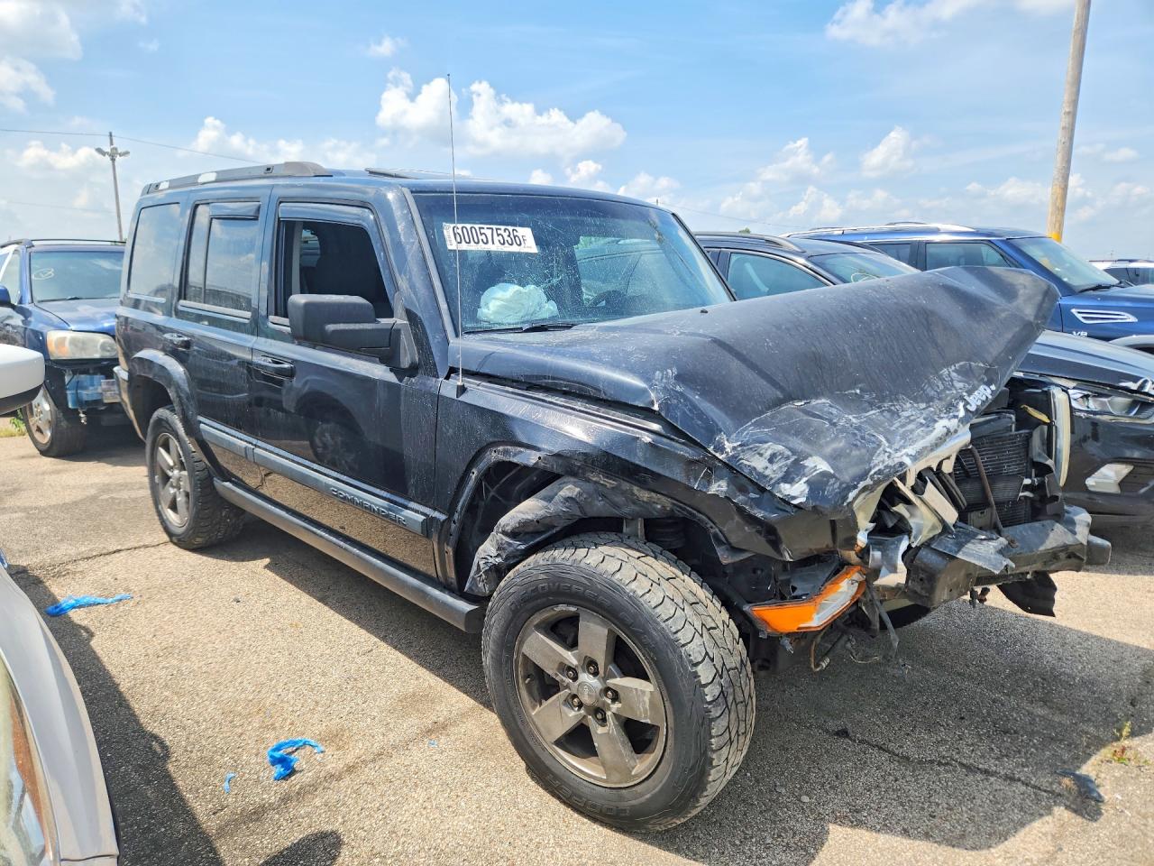 2008 Jeep Commander Sport Black vin: 1J8HG48K68C198601