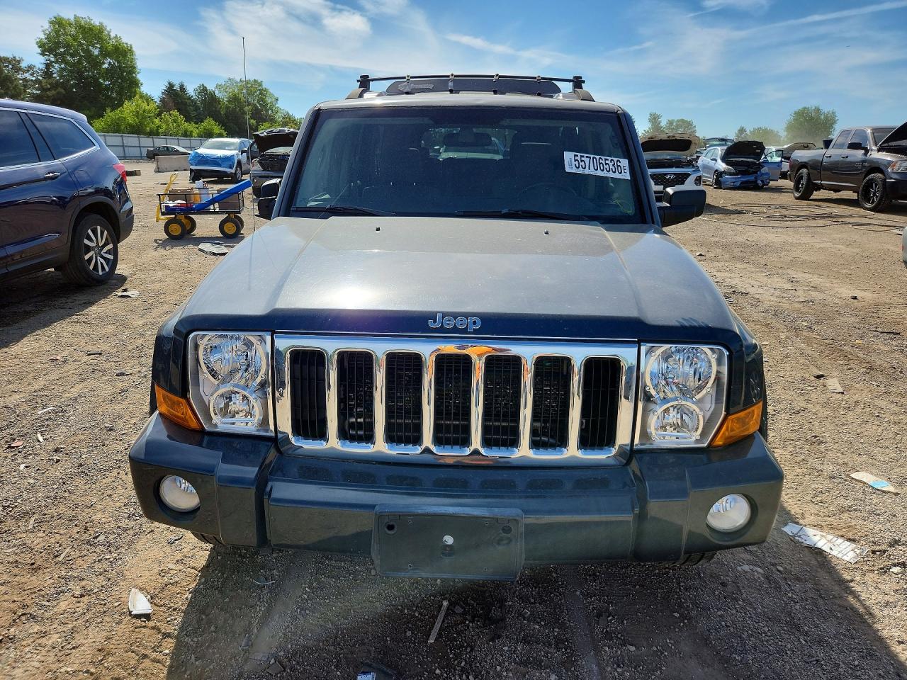 2007 Jeep Commander Серый vin: 1J8HG48K77C650070