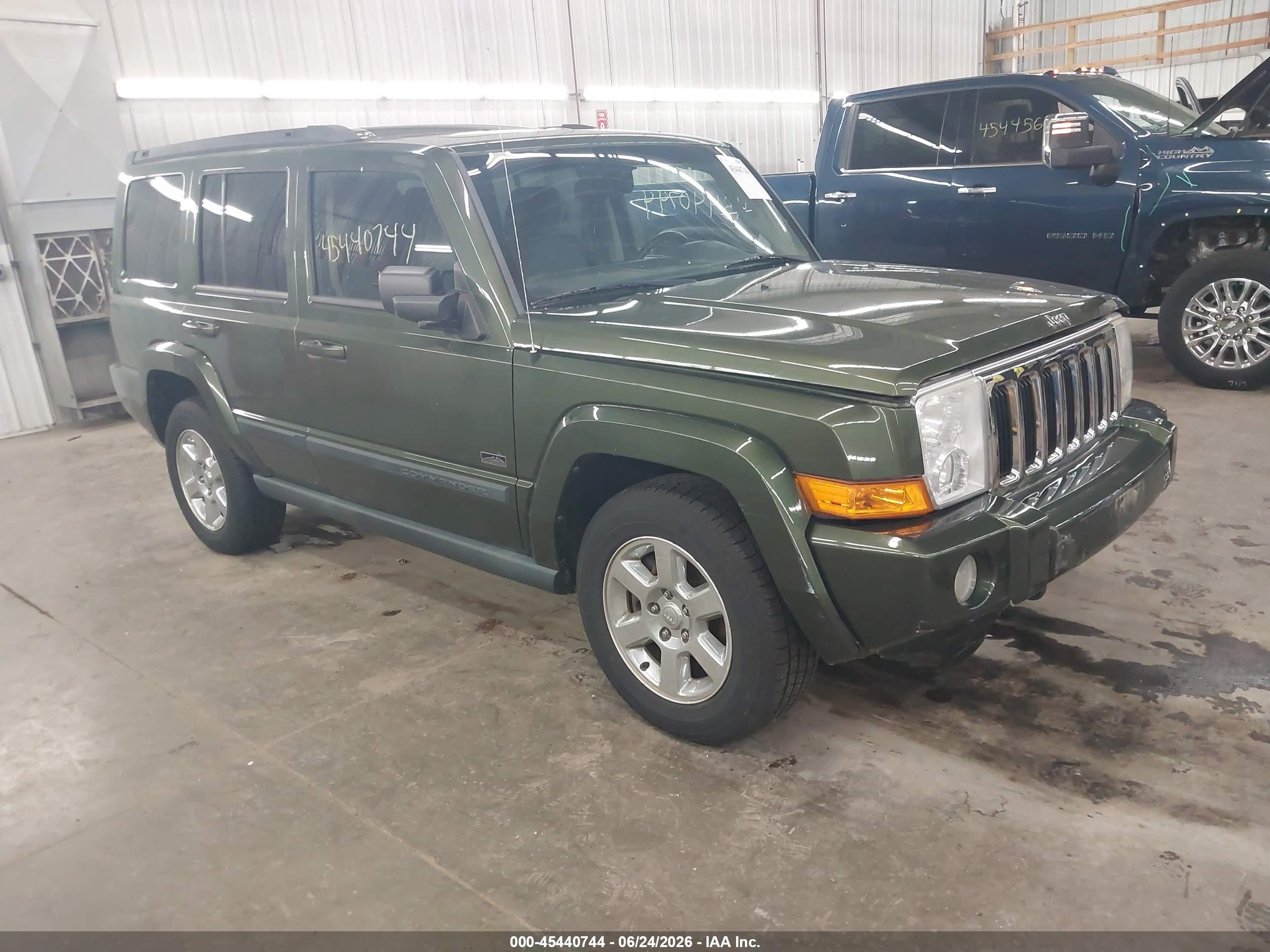 2007 Jeep Commander Sport Green vin: 1J8HG48K77C669041