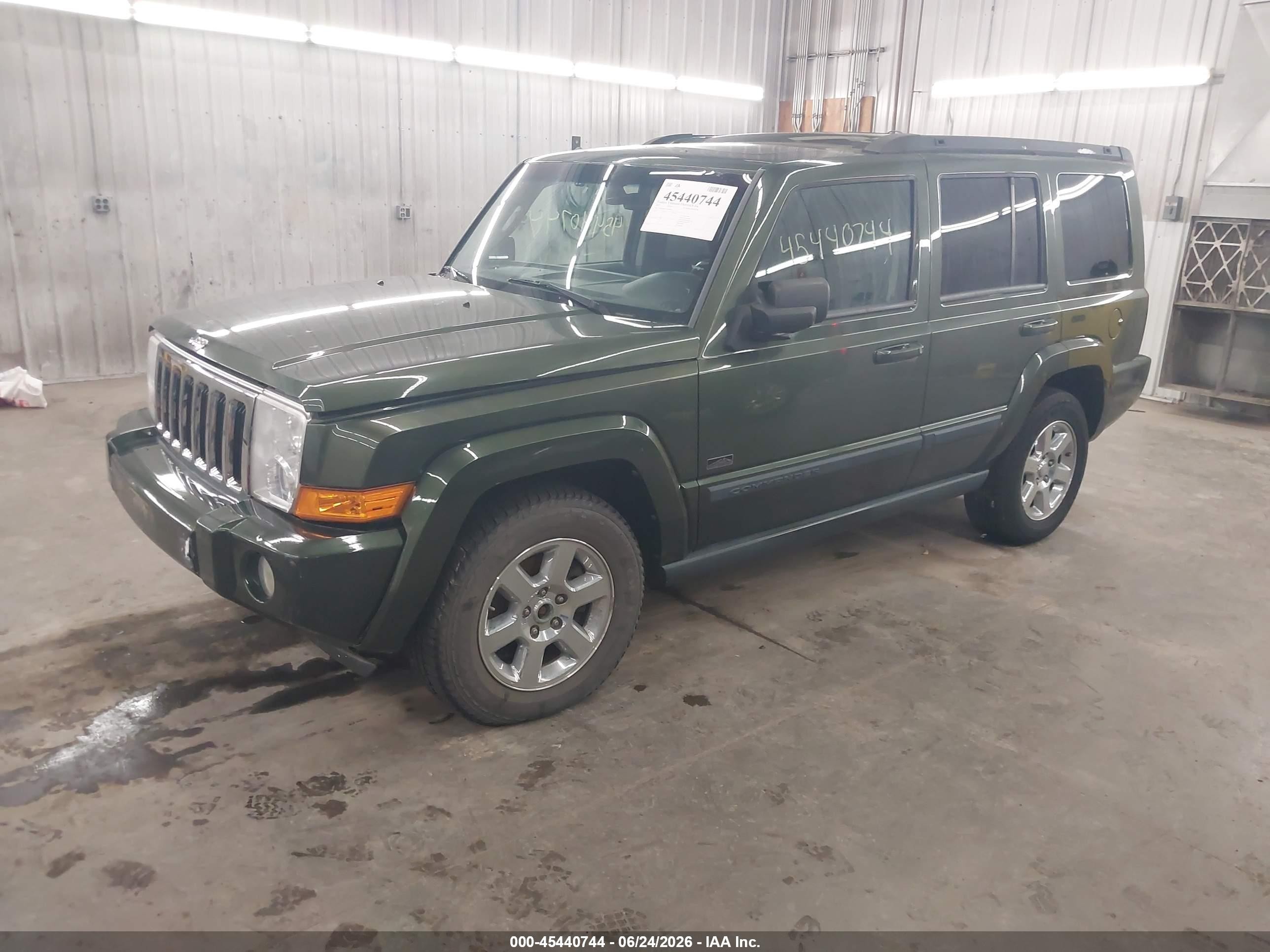 2007 Jeep Commander Sport Green vin: 1J8HG48K77C669041