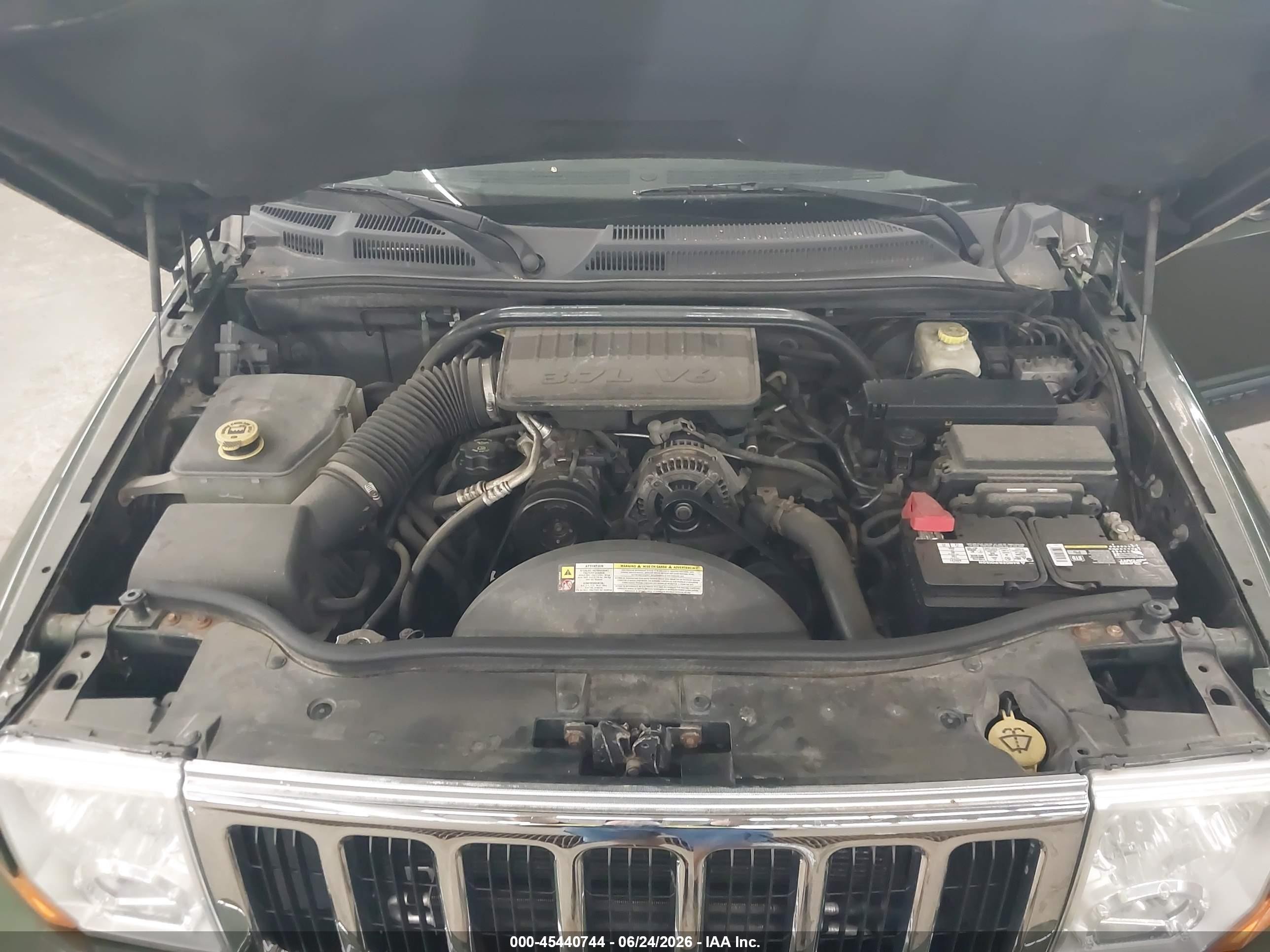 2007 Jeep Commander Sport Green vin: 1J8HG48K77C669041