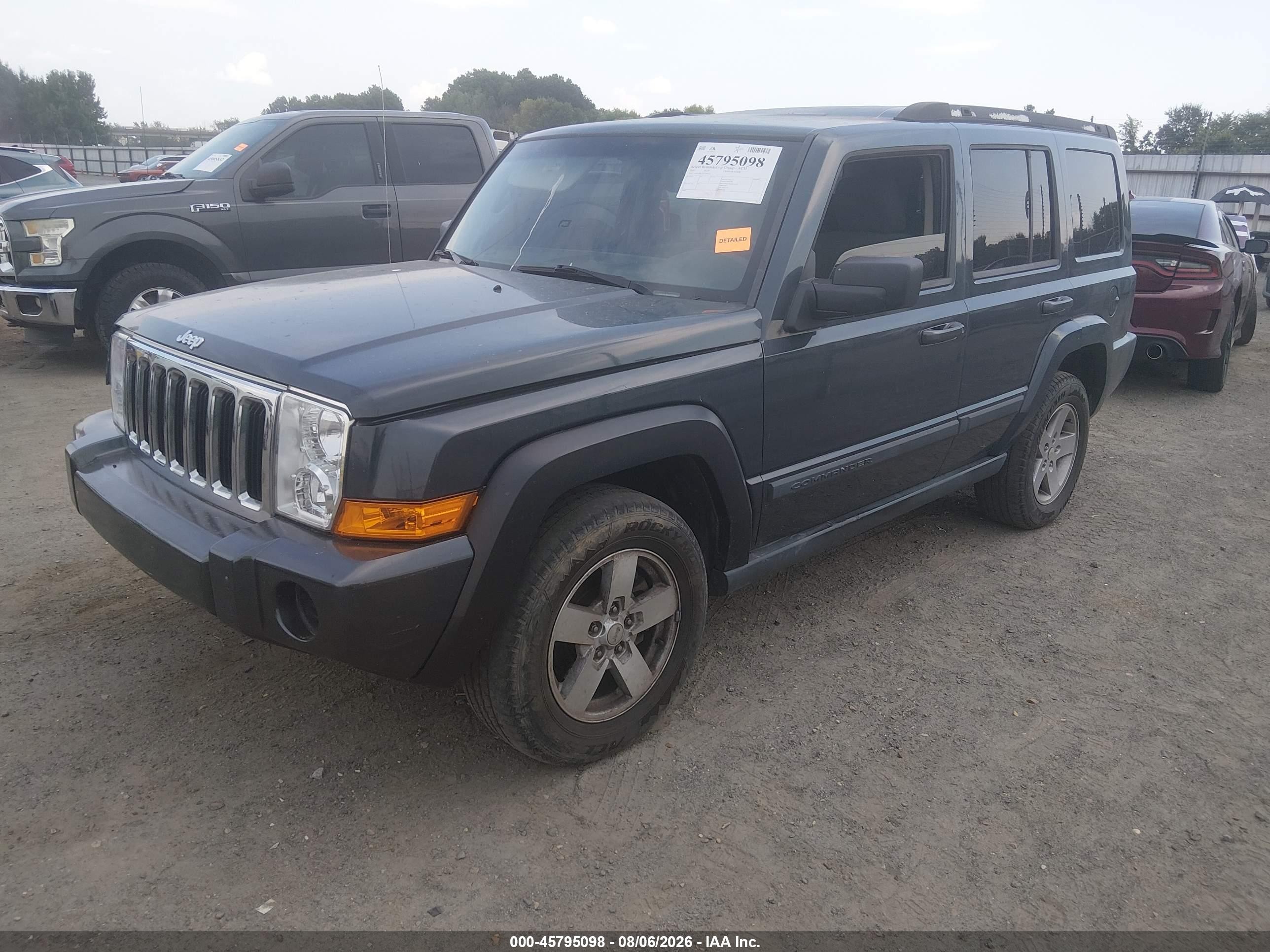 2007 Jeep Commander Sport Dark Blue vin: 1J8HG48K77C690214