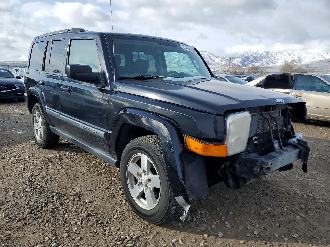 2008 Jeep Commander Sport Black vin: 1J8HG48K78C173125