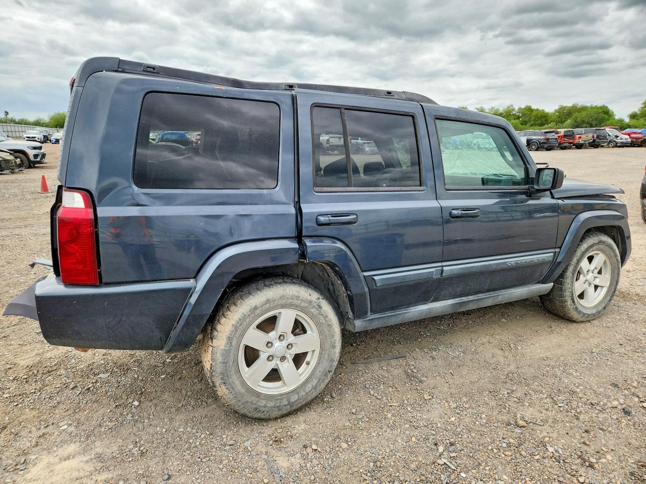 2007 Jeep Commander Blue vin: 1J8HG48K87C545778