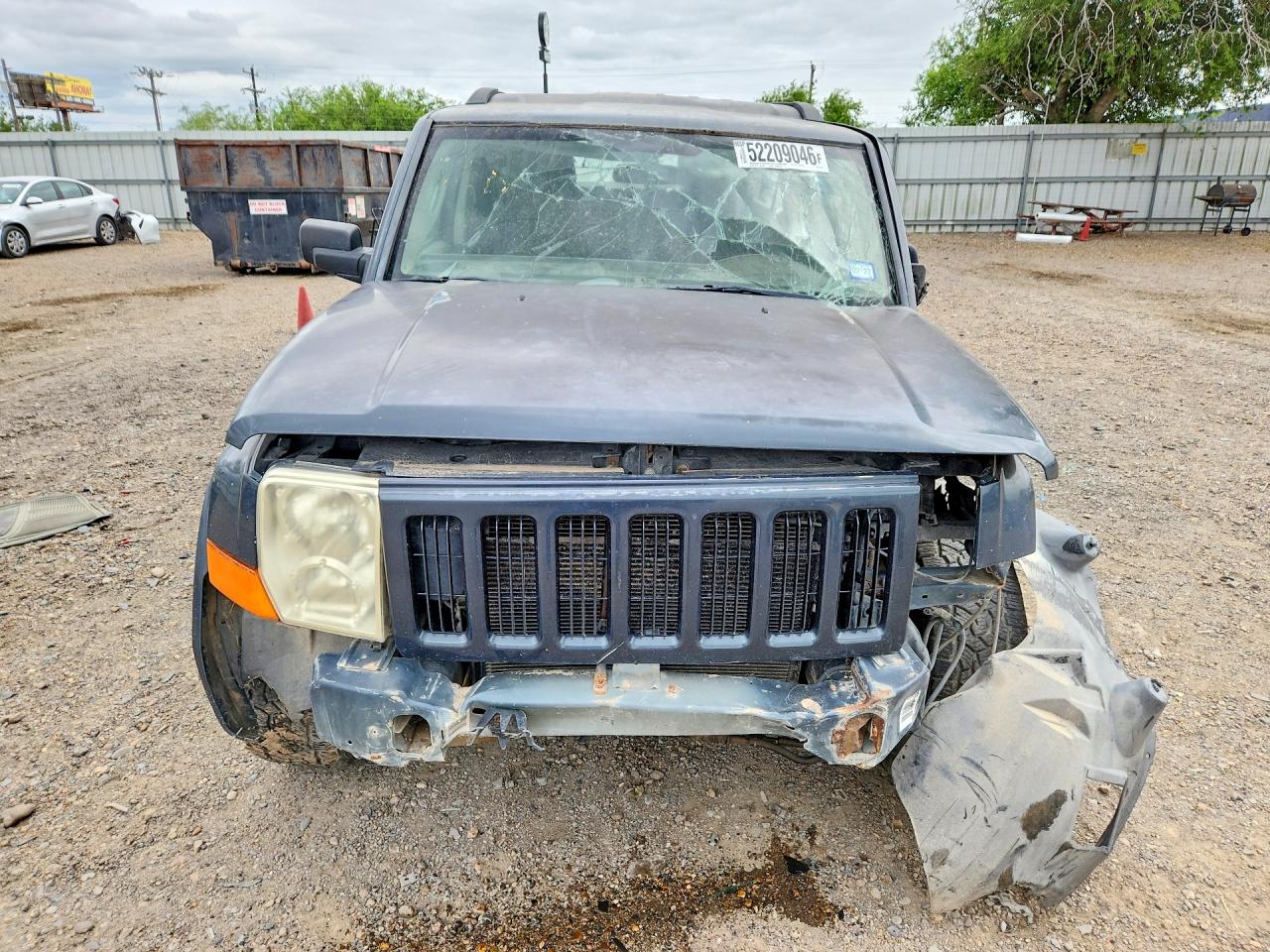 2007 Jeep Commander Blue vin: 1J8HG48K87C545778