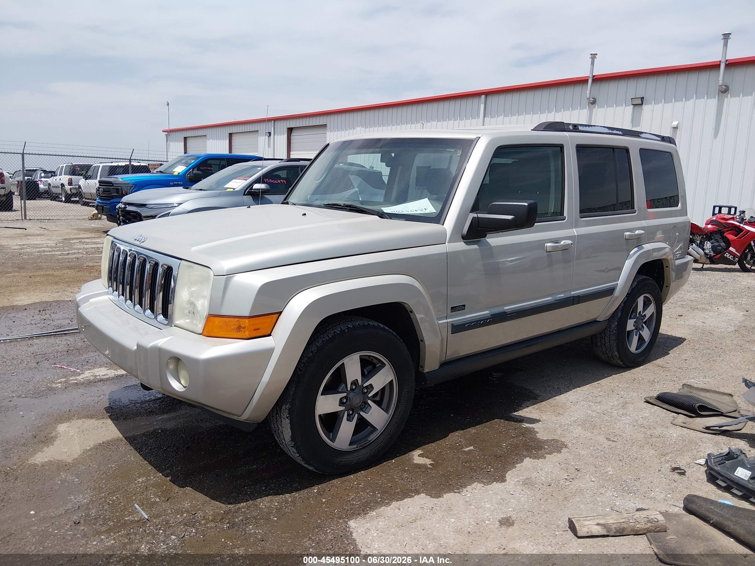 2007 Jeep Commander Sport Gray vin: 1J8HG48K87C696250