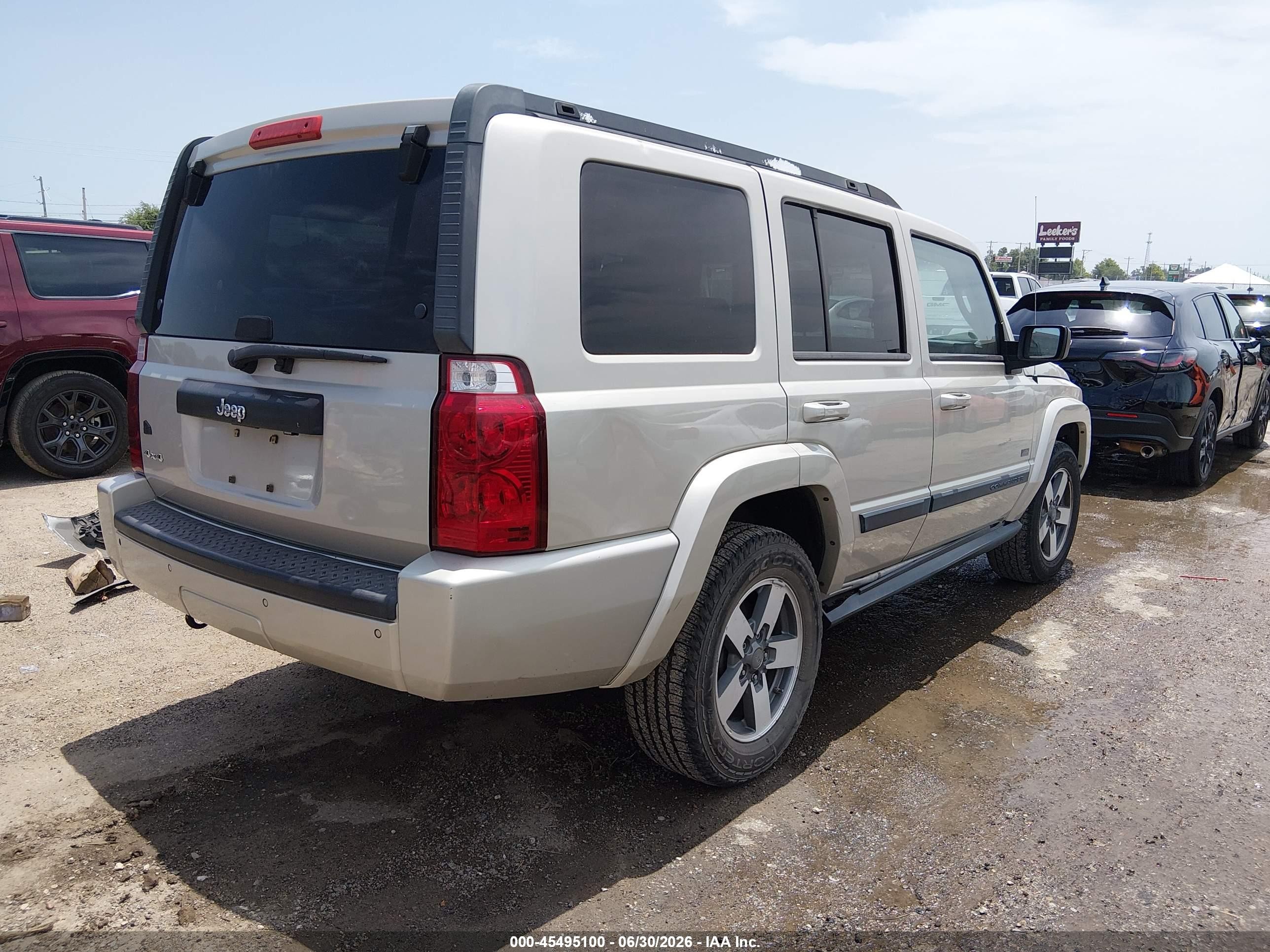 2007 Jeep Commander Sport Gray vin: 1J8HG48K87C696250