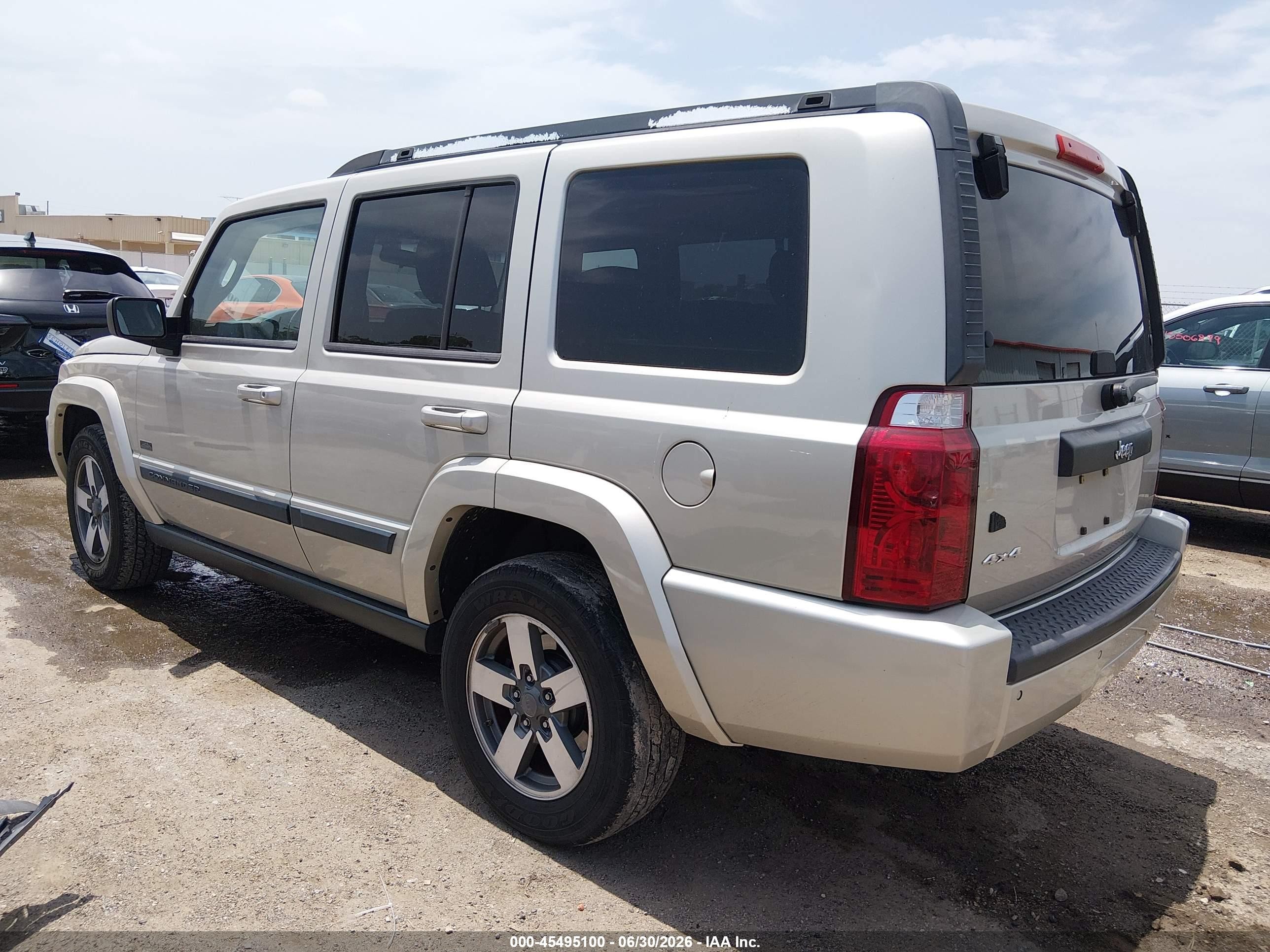 2007 Jeep Commander Sport Gray vin: 1J8HG48K87C696250